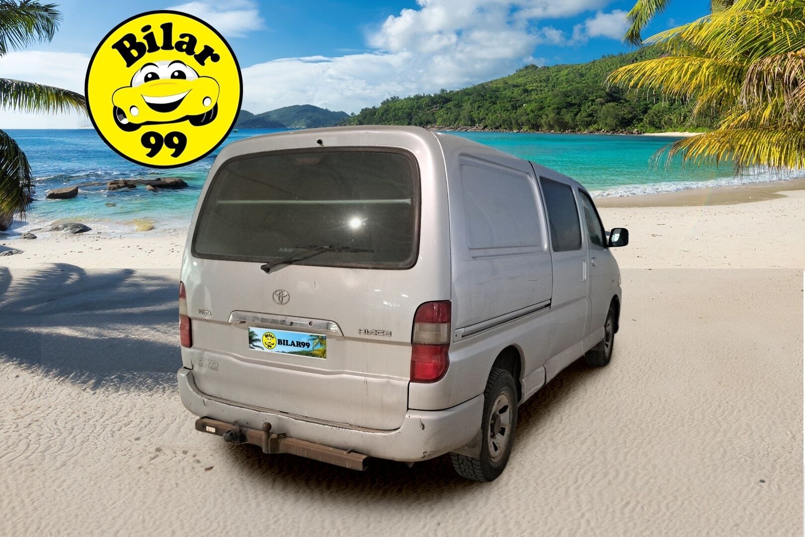 TOYOTA HIACE 2010 2,5 D-4D 4WD 117 5ov Pitkä *ALV / Merkki huollettu / 1.Om / Koukku* - Suomi-auto / Huippu huoltohistoria!