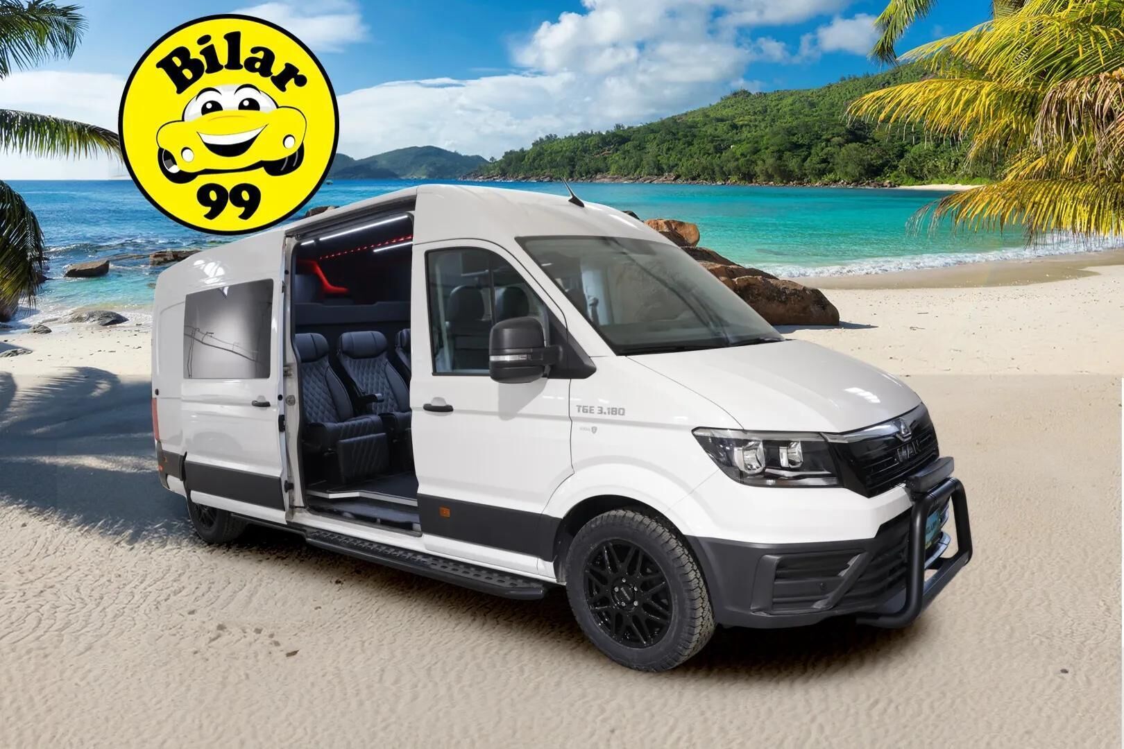 MAN TGE 2023 180 L4H3 *ALV / Sorsan Royal Jatko-ohjaamo / 6-paikkainen / Vakkari / P.kamera / Nahat / GAS Audio / LED-Lisä /  2x Renkaat * - Huippuvarusteltu / Kylkiputket / Keularauta /