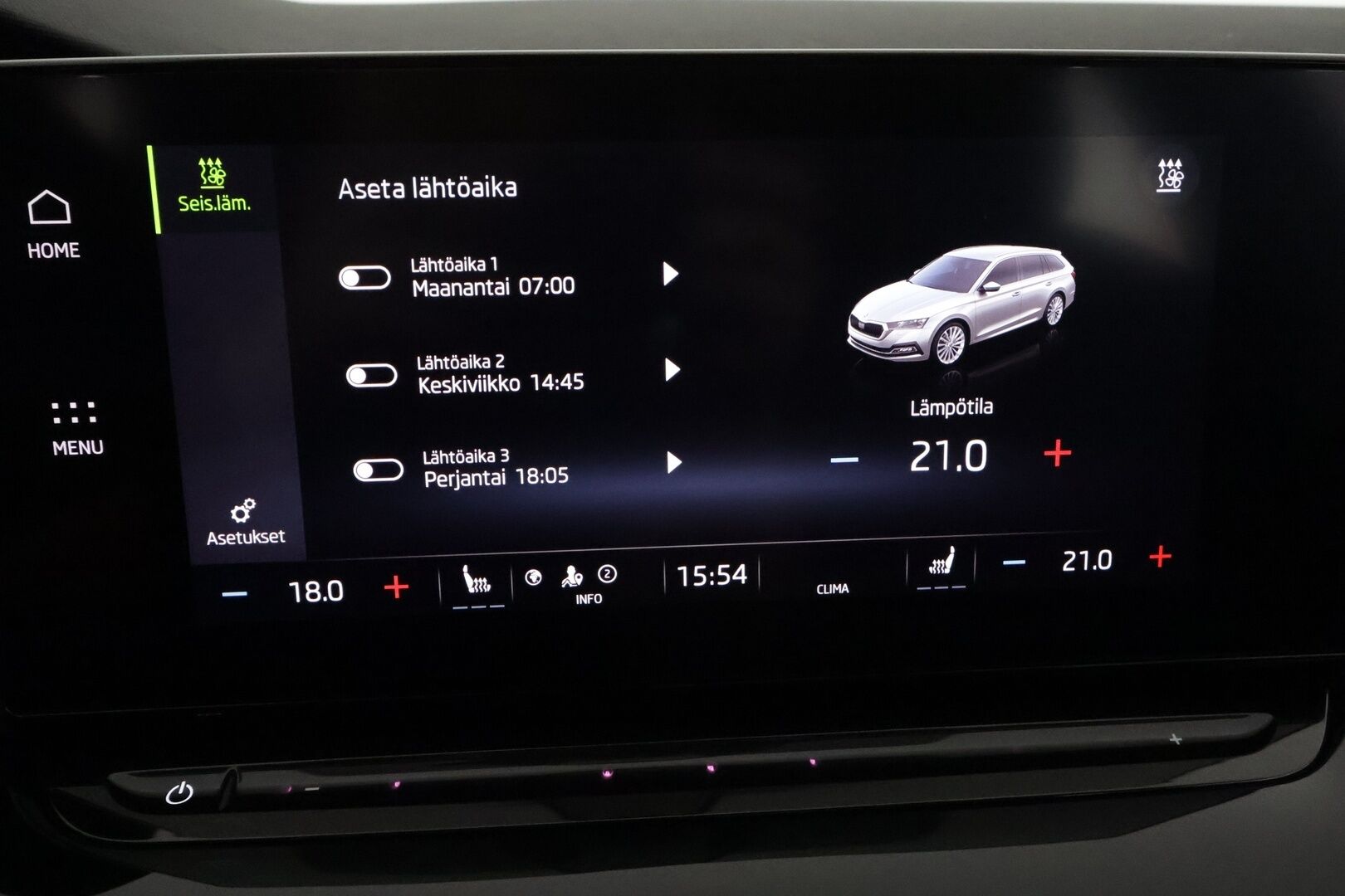 Skoda Octavia 2022 Combi 1.0 TSI Style eTEC DSG Autom. **Adapt.vakkari / Matrix LED / Muistipenkki / Koukku / P.kamera / Digimittaristo / Webasto** - Suomi-auto / Kahdet renkaat aluvanteilla / Penkinlämmittimet takana / Digimittaristo / Tuulilasin ja ratin lämmitin