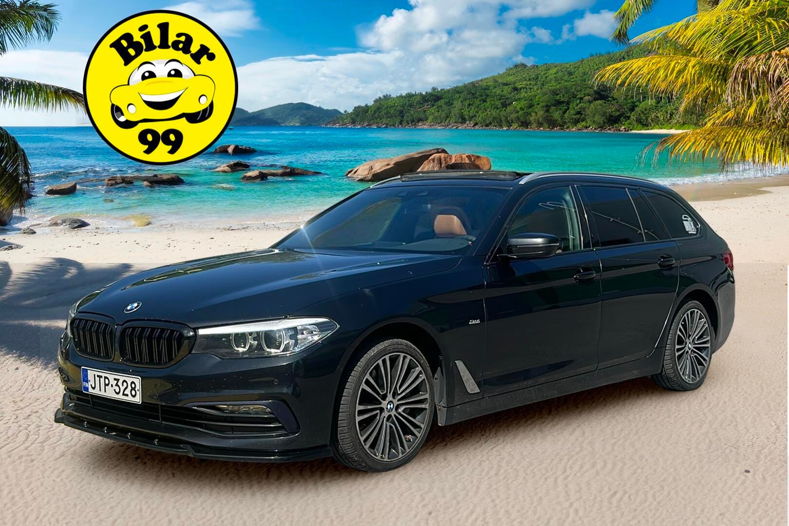 BMW 530 2018 d xDrive G31 A Sport Line / BLIS / Navi / Panorama / Koukku / Nahat / P-kamera / Prof. Navi / Sähköluukku - Rattivaihteet / Tunnelmavalaistus / LED-ajovalot