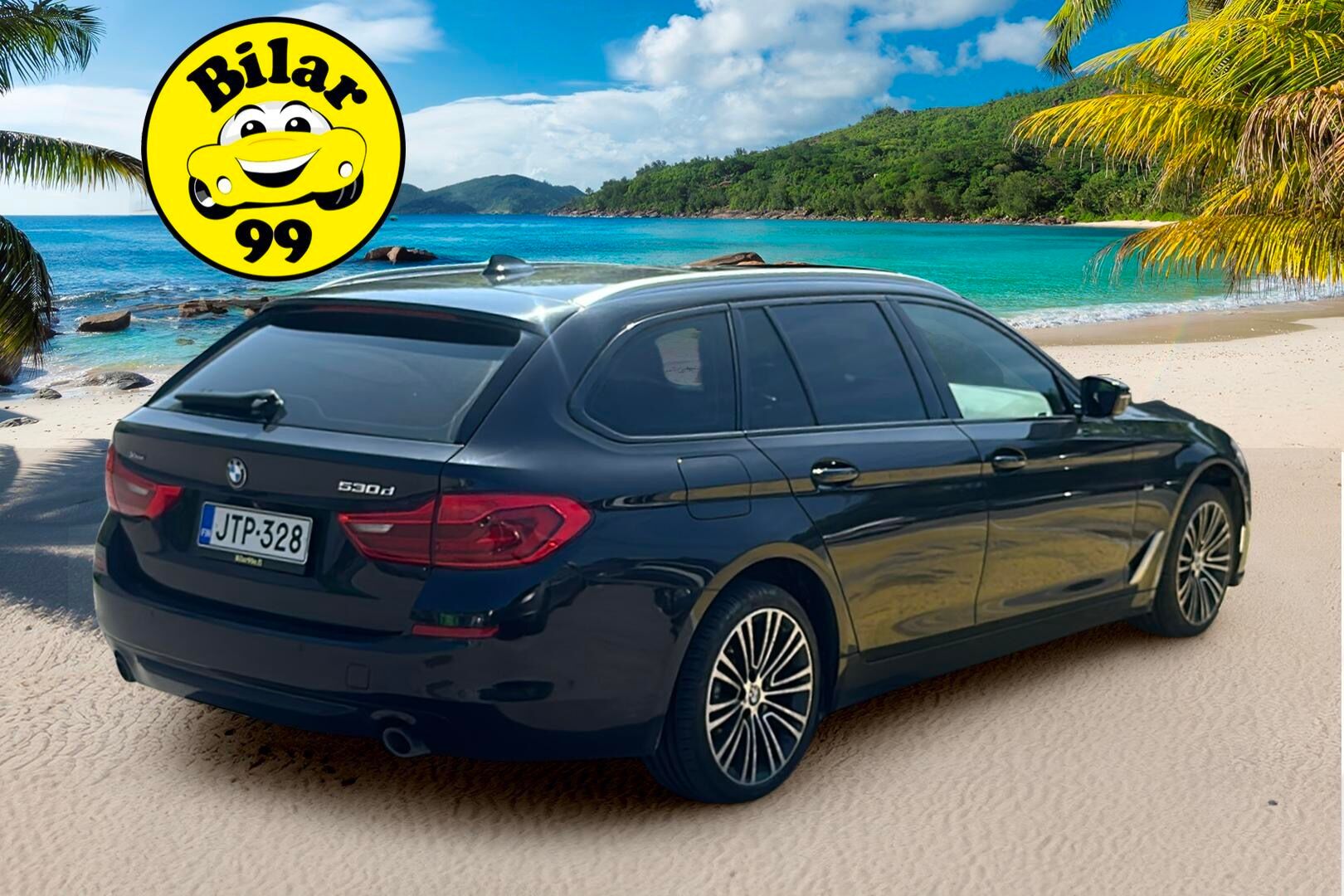 BMW 530 2018 d xDrive G31 A Sport Line / BLIS / Navi / Panorama / Koukku / Nahat / P-kamera / Prof. Navi / Sähköluukku - Rattivaihteet / Tunnelmavalaistus / LED-ajovalot