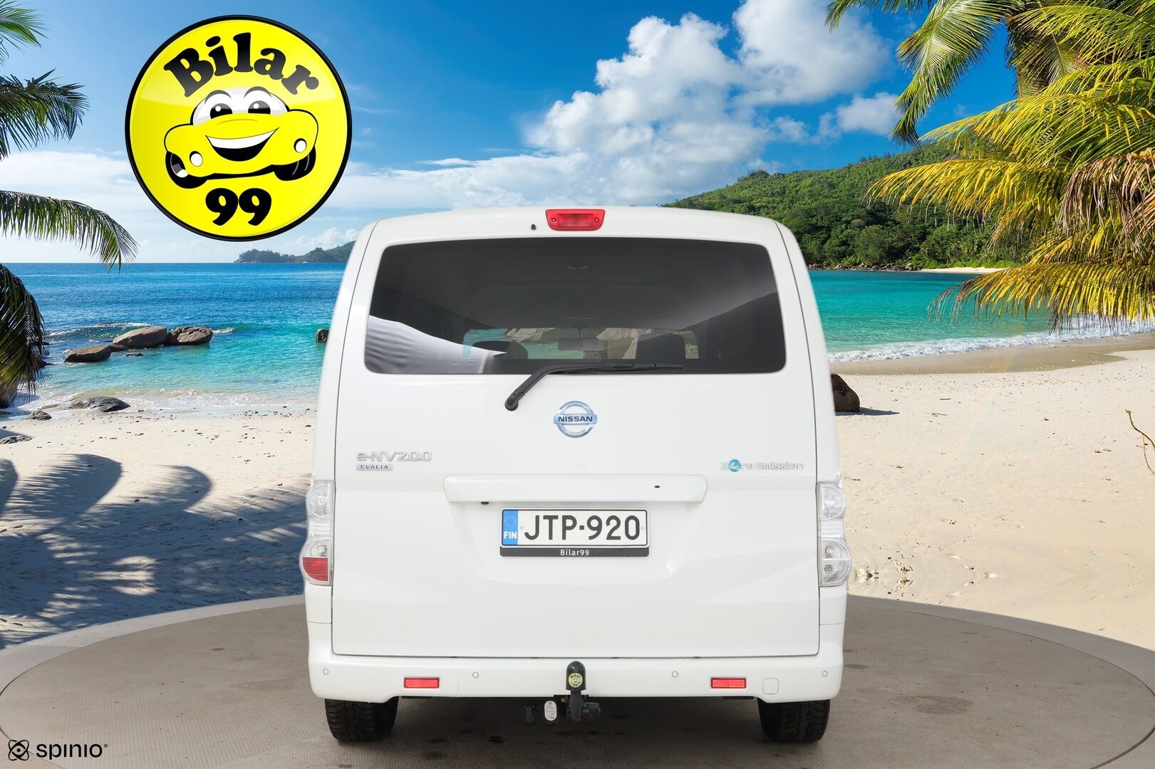 Nissan e-NV200 2018 Evalia 7-Paikkainen A/T 2.ZERO 40 kWh DSD Tailgate FI * Vakkari / P.kamera / Navi / Keyless / Koukku * - Juuri huollettu / Akku kuntotarkastettu! - HULLUT AVAJAISHULINAT KORKOTARJOUS 3,29 %