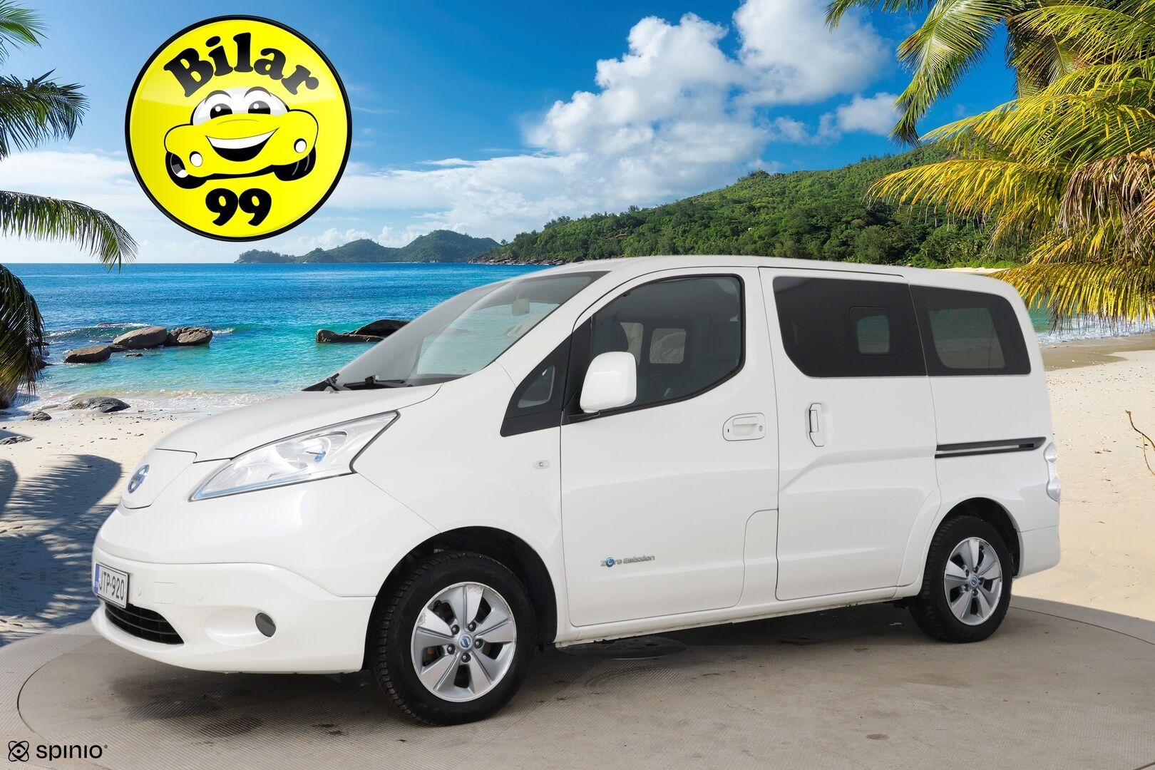 Nissan e-NV200 2018 Evalia 7-Paikkainen A/T 2.ZERO 40 kWh DSD Tailgate FI * Vakkari / P.kamera / Navi / Keyless / Koukku * - Juuri huollettu / Akku kuntotarkastettu! - HULLUT AVAJAISHULINAT KORKOTARJOUS 3,29 %