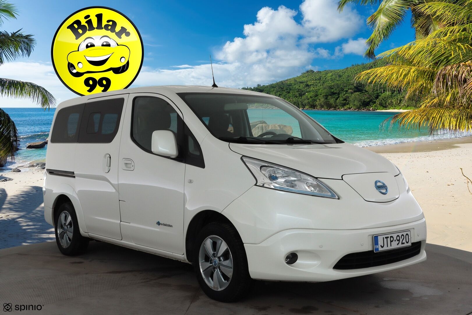 Nissan e-NV200 2018 Evalia 7-Paikkainen A/T 2.ZERO 40 kWh DSD Tailgate FI * Vakkari / P.kamera / Navi / Keyless / Koukku * - Juuri huollettu