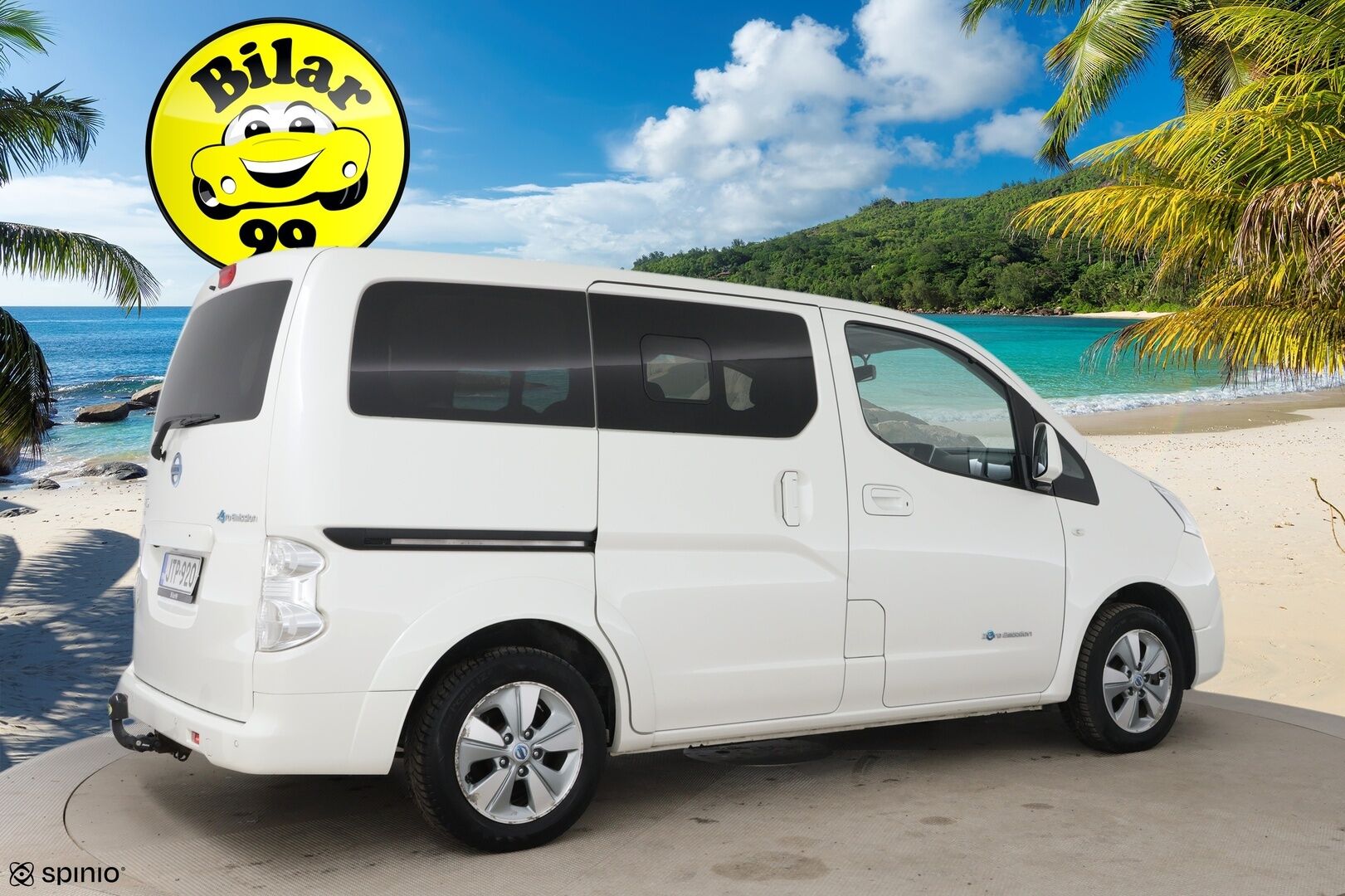 Nissan e-NV200 2018 Evalia 7-Paikkainen A/T 2.ZERO 40 kWh DSD Tailgate FI * Vakkari / P.kamera / Navi / Keyless / Koukku * - Juuri huollettu / Akku kuntotarkastettu! - HULLUT AVAJAISHULINAT KORKOTARJOUS 3,29 %