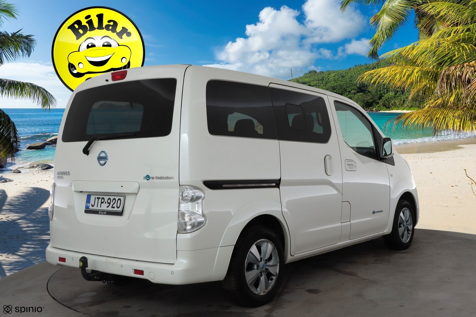 Nissan e-NV200 2018 Evalia 7-Paikkainen A/T 2.ZERO 40 kWh DSD Tailgate FI * Vakkari / P.kamera / Navi / Keyless / Koukku * - Juuri huollettu
