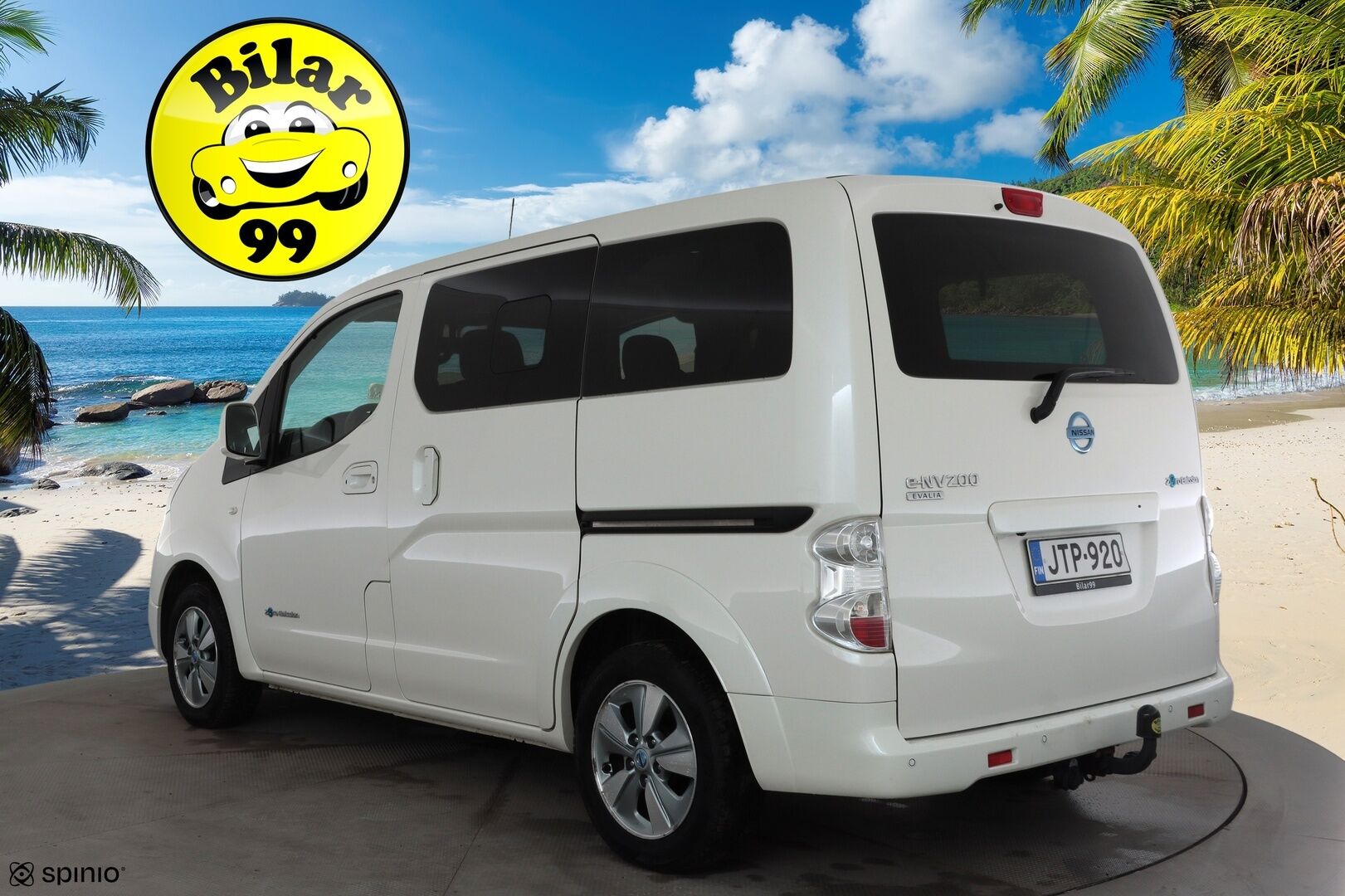 Nissan e-NV200 2018 Evalia 7-Paikkainen A/T 2.ZERO 40 kWh DSD Tailgate FI * Vakkari / P.kamera / Navi / Keyless / Koukku * - Juuri huollettu