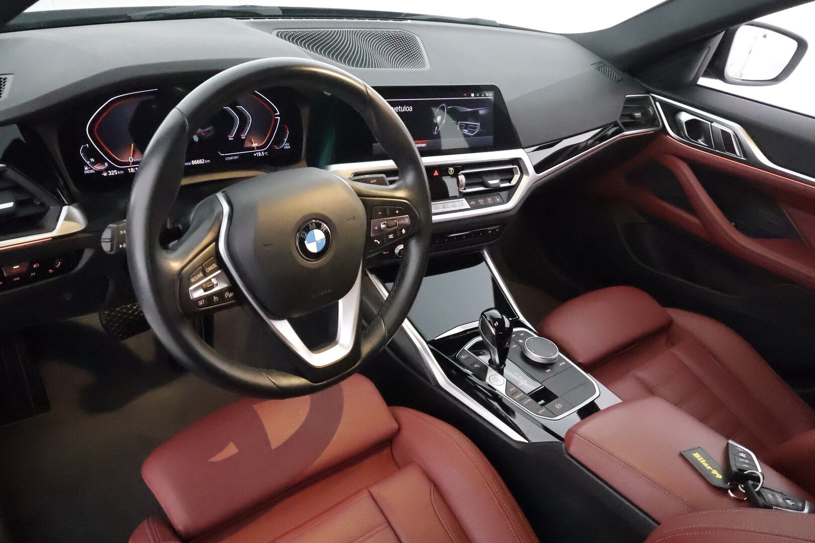 BMW 420 2022 G26 Gran Coupé 420d A xDrive **Punaiset nahat / Webasto / Hifi / P.kamera / Muistipenkki / Apple&Android** - 3,99 % KORKOTARJOUS TÄHÄN AUTOON - 1-om Suomi-auto / Kahdet renkaat