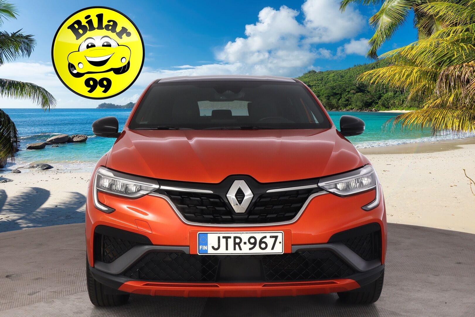 Renault Arkana 2022 E-TECH 145 Hybrid R.S. Line *2.Om. Suomi-Auto / P-Kamera / Tutkat / Nahka-alcantara / Ambient Light - *Juuri saapunut! / Merkkihuollettu RS-Line / Digimittaristo / ACC / Ratinlämmitys / Navi*