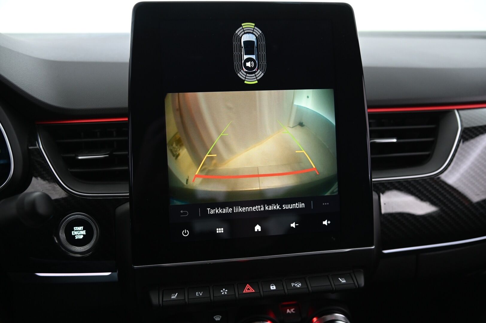 Renault Arkana 2022 E-TECH 145 Hybrid R.S. Line *2.Om. Suomi-Auto / P-Kamera / Tutkat / Nahka-alcantara / Ambient Light - *Juuri saapunut! / Merkkihuollettu RS-Line / Digimittaristo / ACC / Ratinlämmitys / Navi*