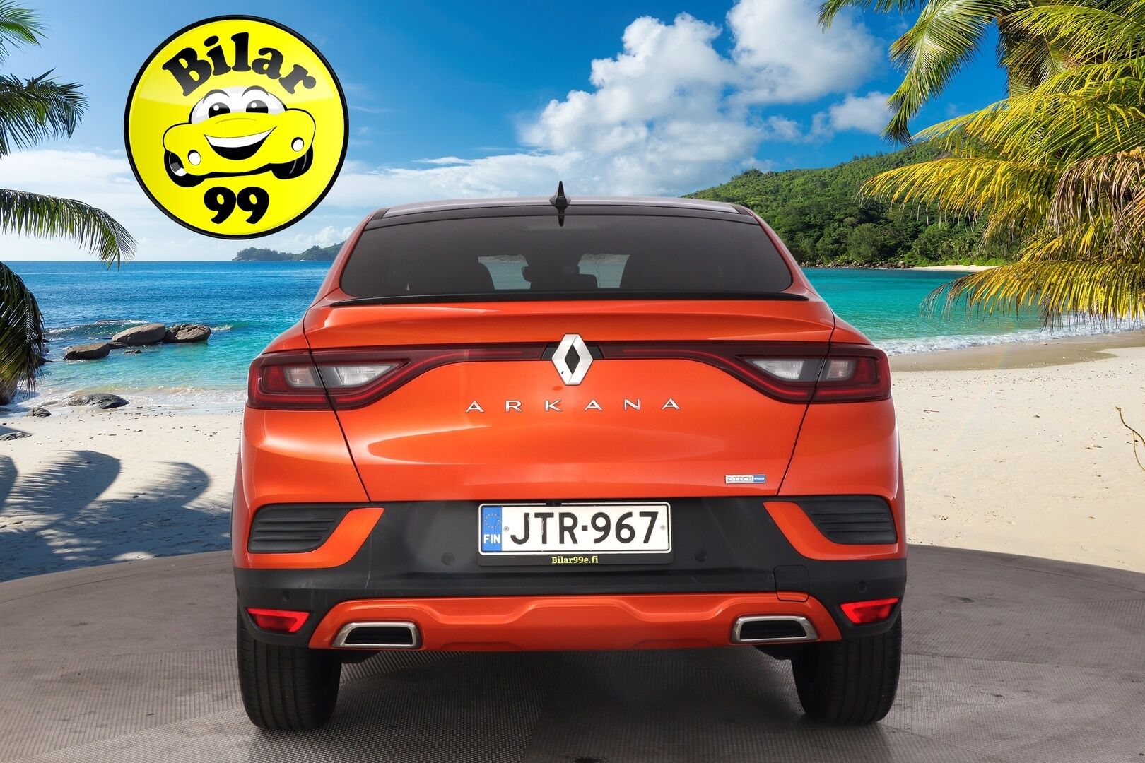 Renault Arkana 2022 E-TECH 145 Hybrid R.S. Line *2.Om. Suomi-Auto / P-Kamera / Tutkat / Nahka-alcantara / Ambient Light - *Juuri saapunut! / Merkkihuollettu RS-Line / Digimittaristo / ACC / Ratinlämmitys / Navi*