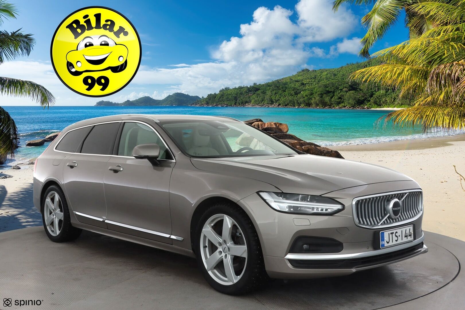 Volvo V90 2022 B4 D-MHEV Business Inscription aut * Webasto / ACC / Full-LED / P.Kamera / Sportnahat Muistilla / Navi / Keyless * - 1-om Suomi-auto / Kahdet renkaat aluvanteilla / Merkkihuollot