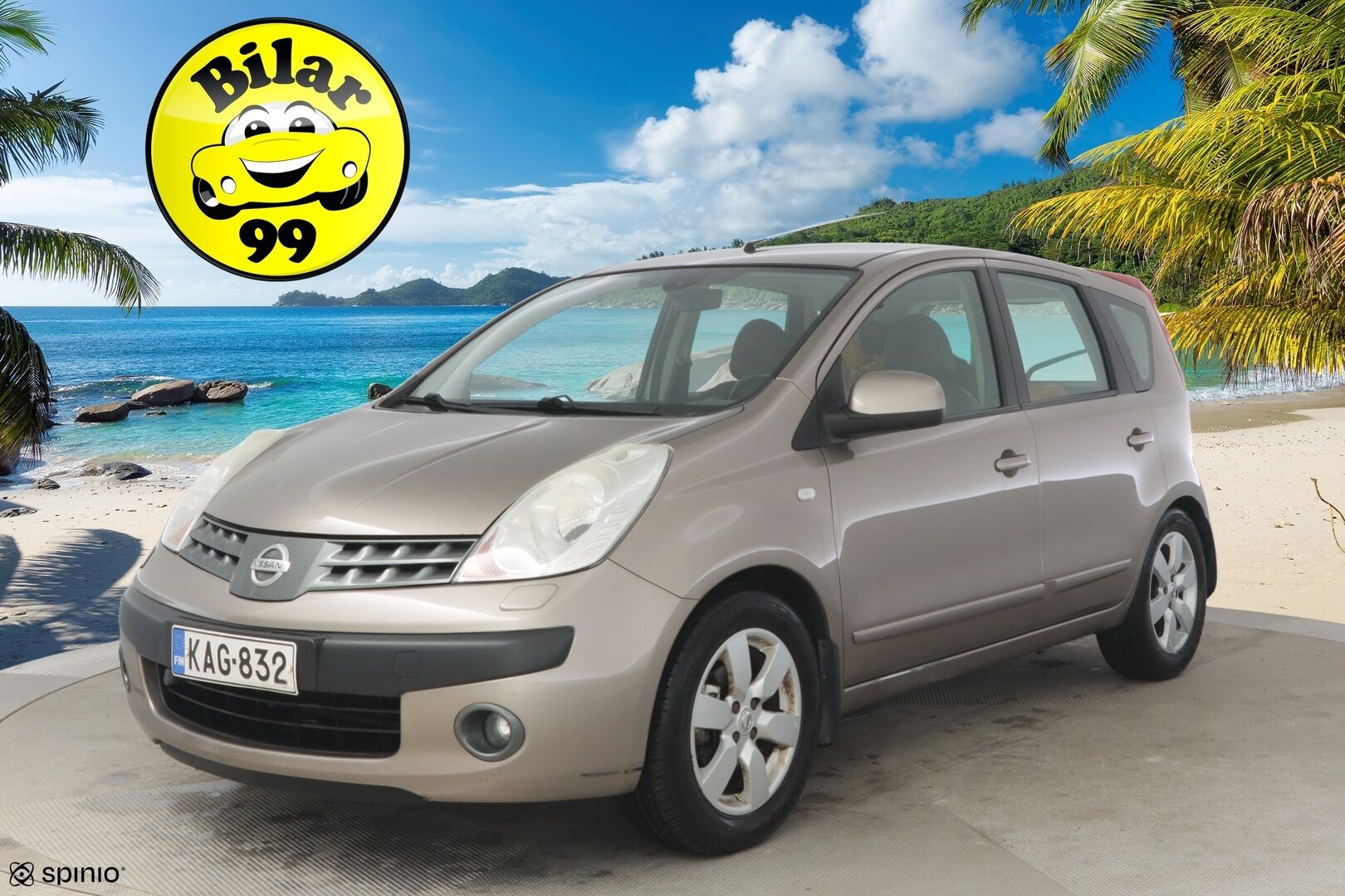 Nissan Note 2006 NOTE MPV 1.6 AUTOMATIC - YritysOutlet - Myydään vain yrityksille **Koukku / Vakkari / Ilmastointi** - Kahdet renkaat / Automaatti / Lohko