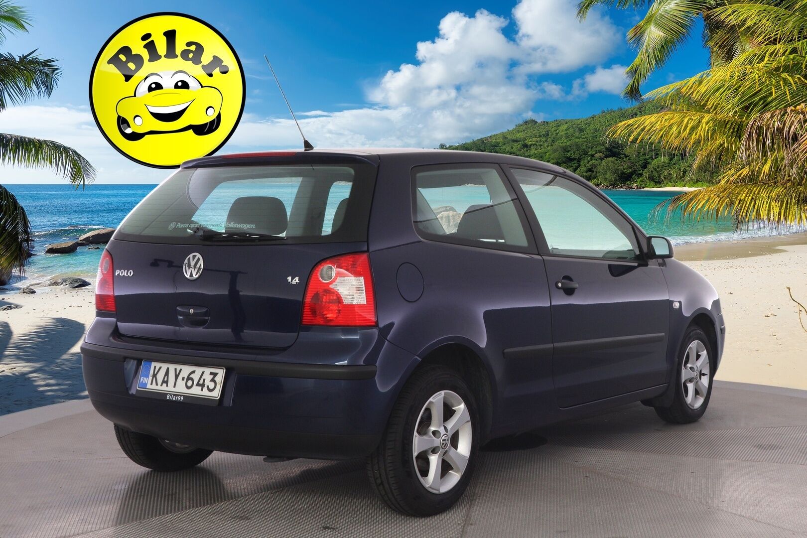 Volkswagen Polo 2002 1,4 55kW 2D - *Tämä auto myydään YritysOutlet -valikoimasta vain yritykselle* |Katso kilsat | Lohko | 2x Hyvät renkaat | Lohko | Penkinlämmittimet | Hyvä huoltohistoria! | Hihna vaihdettu 3 kertaa! Viimeksi 2tkm | 