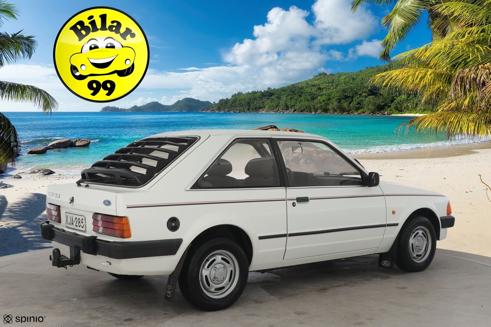 Ford Escort 1985 2D ESCORT 1.3 LX-LABD/2400** 3 aikaisempaa omistajaa! / Klassikko / Ruosteeton! - 5-Portainen vaihteisto / Upea sisäverhoilu / Säädettävät etuistuimet ja pääntuet / Tehokas lämmitys / Turvallinen takasumuvalo