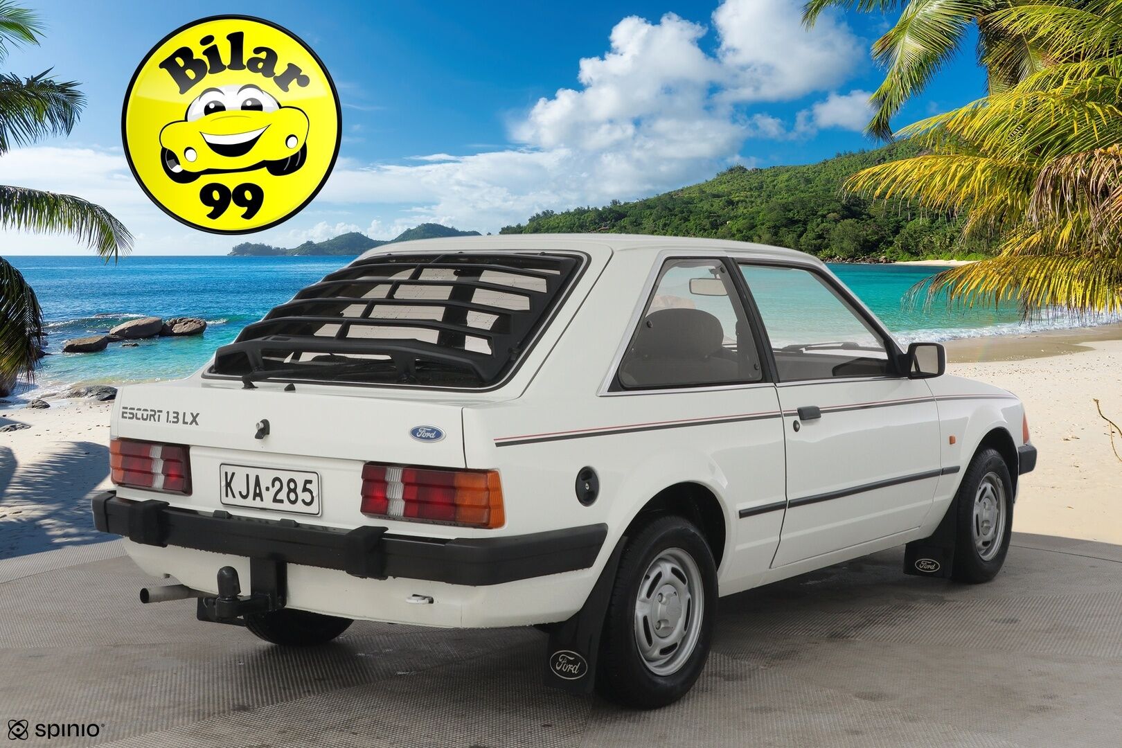 Ford Escort 1985 2D ESCORT 1.3 LX-LABD/2400** 3 aikaisempaa omistajaa! / Klassikko / Ruosteeton! - 5-Portainen vaihteisto / Upea sisäverhoilu / Säädettävät etuistuimet ja pääntuet / Tehokas lämmitys / Turvallinen takasumuvalo