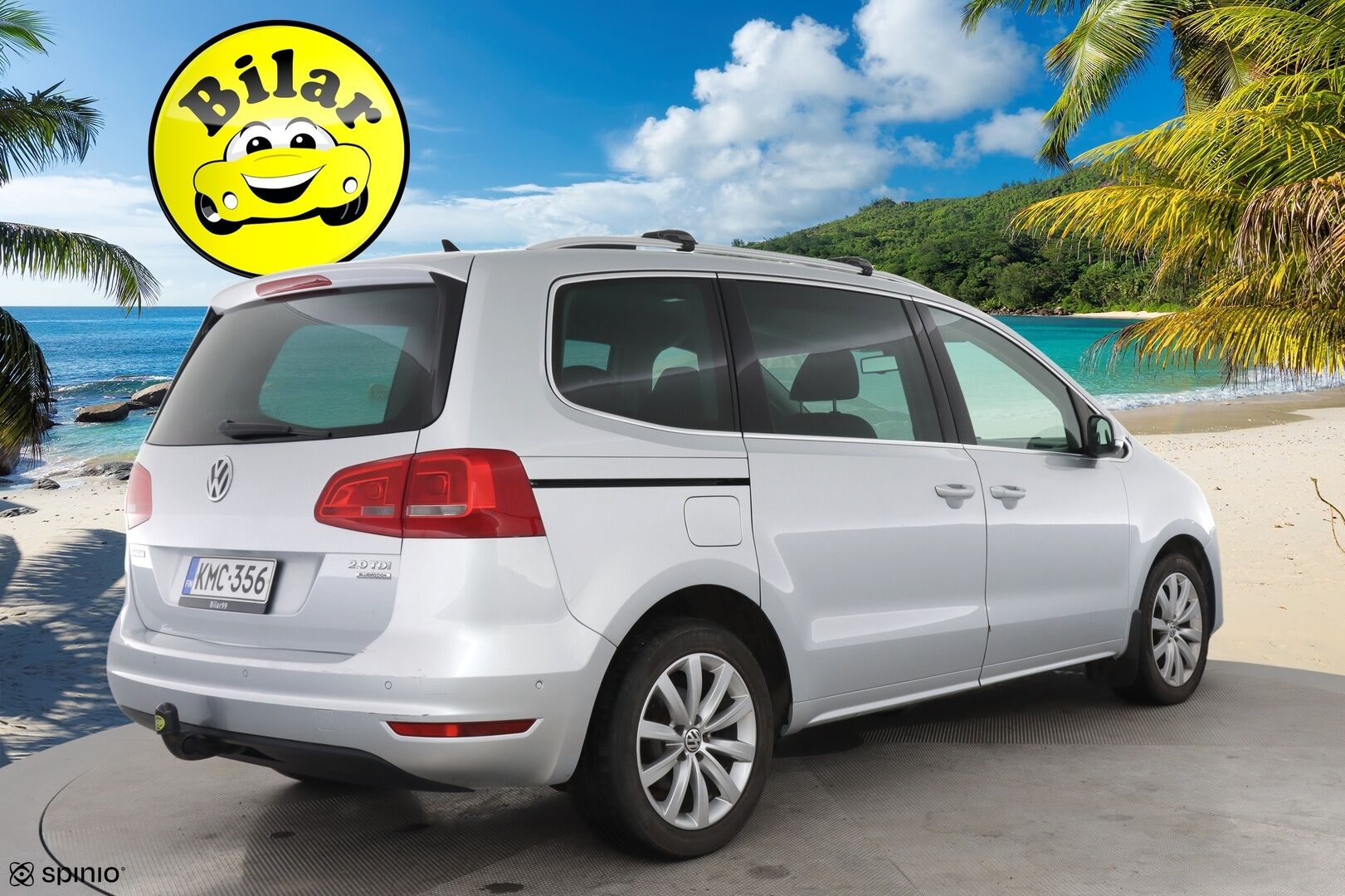 Volkswagen Sharan 2013 Highline 2,0 TDI 125kW DSG 7-P - | Suomi-auto | Webasto | Koukku | Tutkat | Vakkari | Sähkötoimiset sivuovet | Navi | Tutkat edessä ja takana |