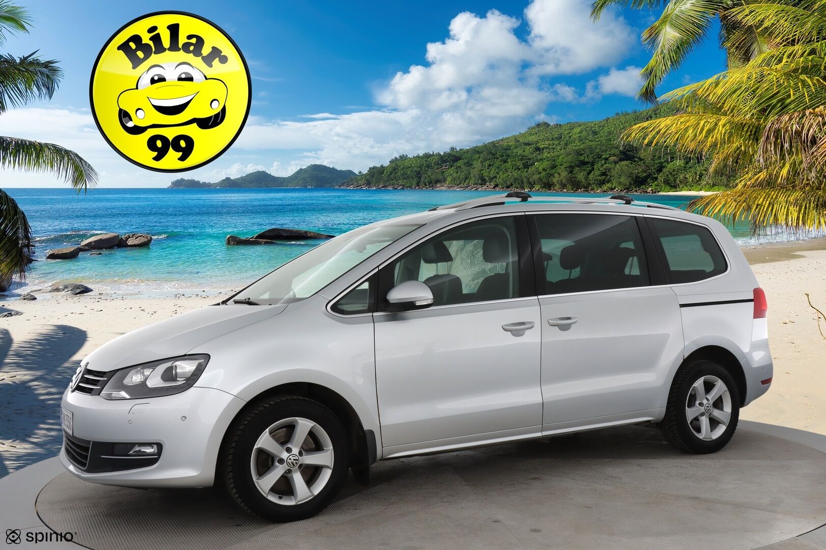 Volkswagen Sharan 2013 Highline 2,0 TDI 125 kW (170 hv) BlueMotion Technology DSG-automaatti 7-Paikkainen / Suomi-auto / Webasto / Koukku / Tutkat / Vakkari - Sähkötoimiset sivuovet / Navi / Tutkat edessä ja takana