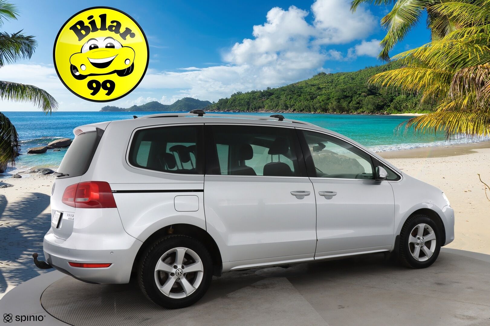 Volkswagen Sharan 2013 Highline 2,0 TDI 125 kW (170 hv) BlueMotion Technology DSG-automaatti 7-Paikkainen / Suomi-auto / Webasto / Koukku / Tutkat / Vakkari - Sähkötoimiset sivuovet / Navi / Tutkat edessä ja takana