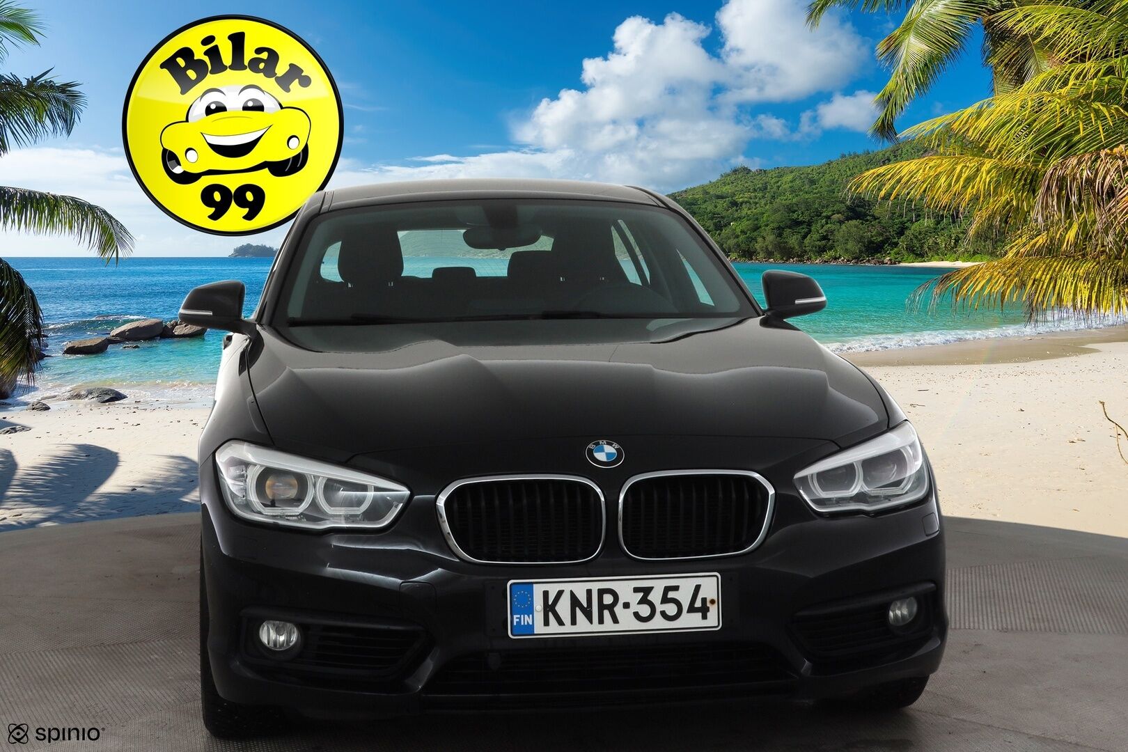 BMW 118 2016 F20 Hatchback 118i A Business * Suomi-auto / Vakkari / P.tutka / LED / Lohko+Sisä / Bluetooth * - Kahdet renkaat aluvanteilla / Merkkihuollettu