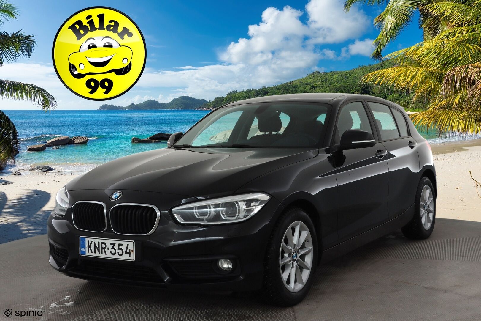 BMW 118 2016 F20 Hatchback 118i A Business * Suomi-auto / Vakkari / P.tutka / LED / Lohko+Sisä / Bluetooth * - Kahdet renkaat aluvanteilla / Merkkihuollettu