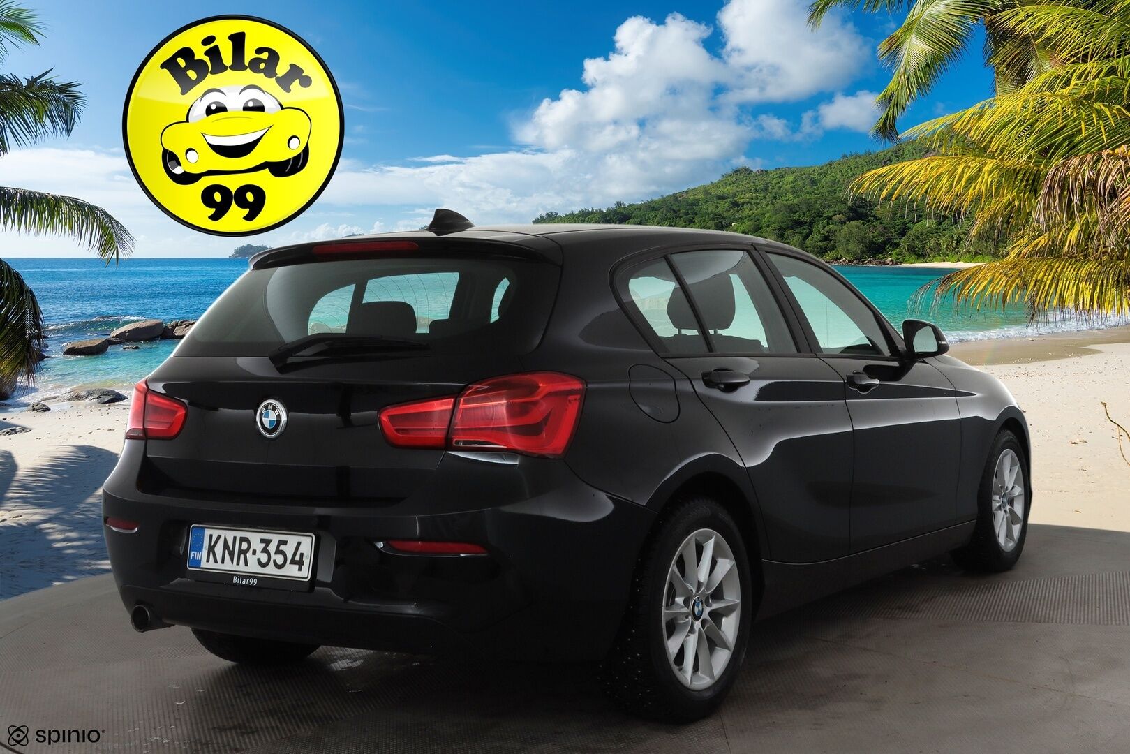 BMW 118 2016 F20 Hatchback 118i A Business * Suomi-auto / Vakkari / P.tutka / LED / Lohko+Sisä / Bluetooth * - Kahdet renkaat aluvanteilla / Merkkihuollettu