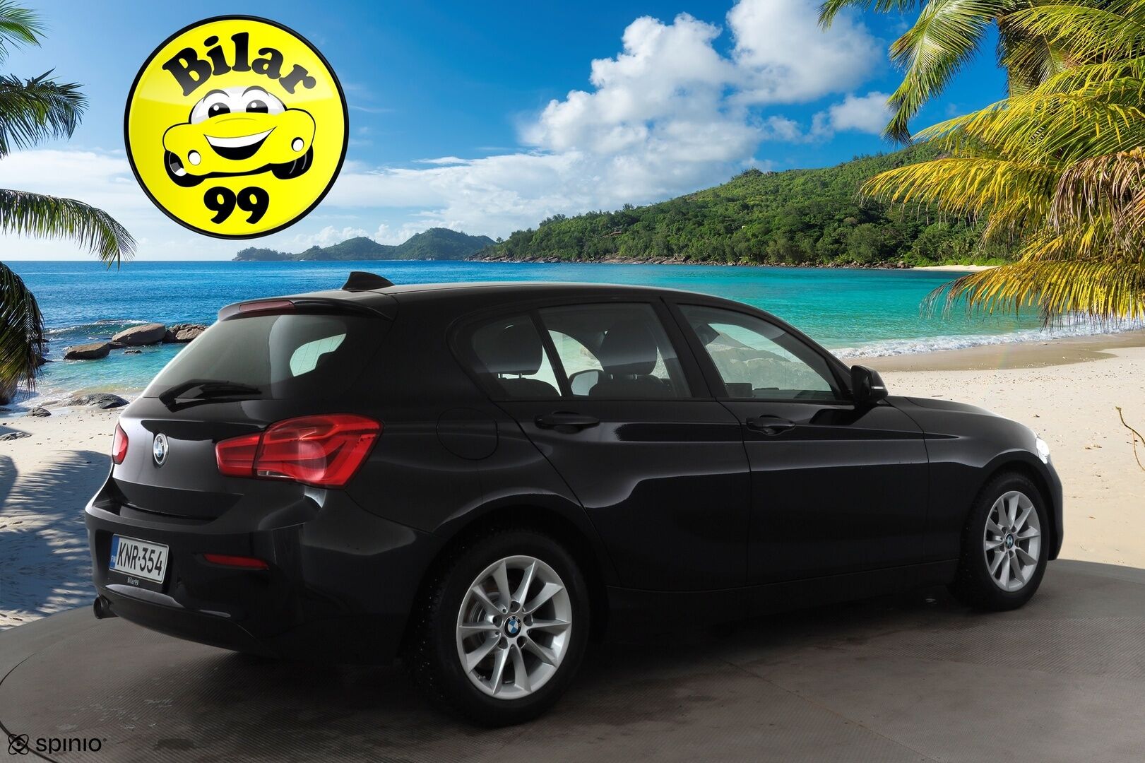 BMW 118 2016 F20 Hatchback 118i A Business * Suomi-auto / Vakkari / P.tutka / LED / Lohko+Sisä / Bluetooth * - Kahdet renkaat aluvanteilla / Merkkihuollettu