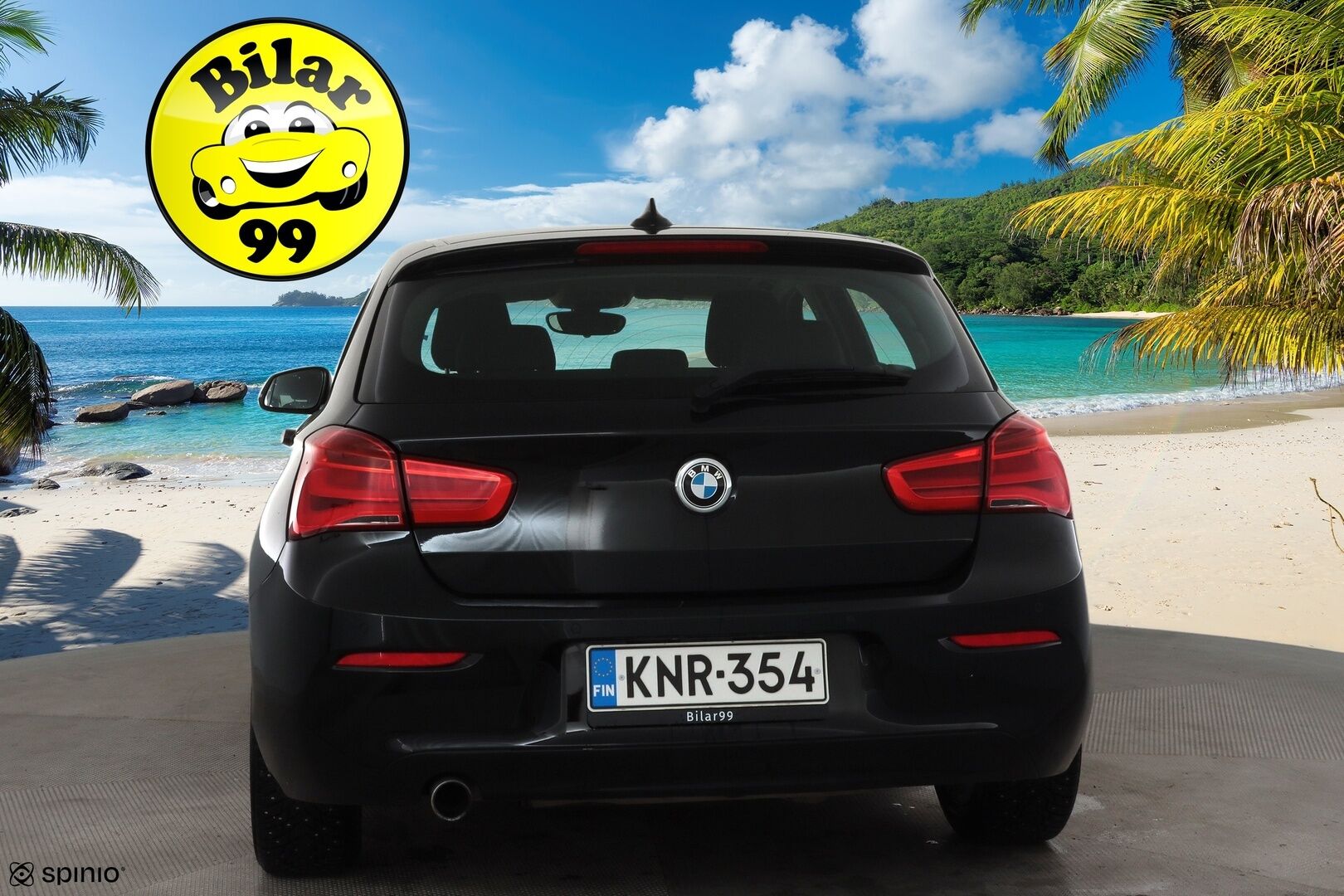 BMW 118 2016 F20 Hatchback 118i A Business * Suomi-auto / Vakkari / P.tutka / LED / Lohko+Sisä / Bluetooth * - Kahdet renkaat aluvanteilla / Merkkihuollettu