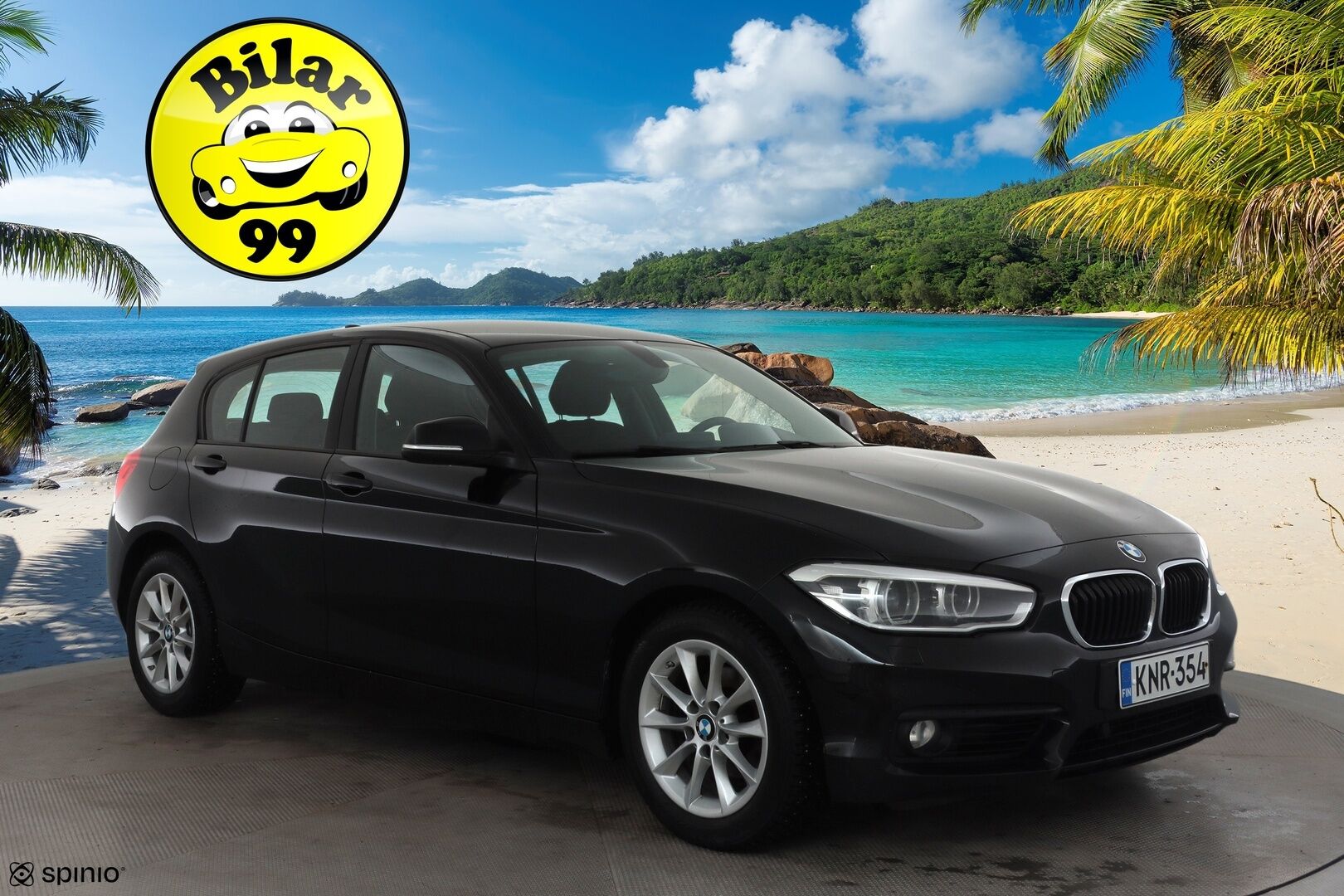 BMW 118 2016 F20 Hatchback 118i A Business * Suomi-auto / Vakkari / P.tutka / LED / Lohko+Sisä / Bluetooth * - Kahdet renkaat aluvanteilla / Merkkihuollettu