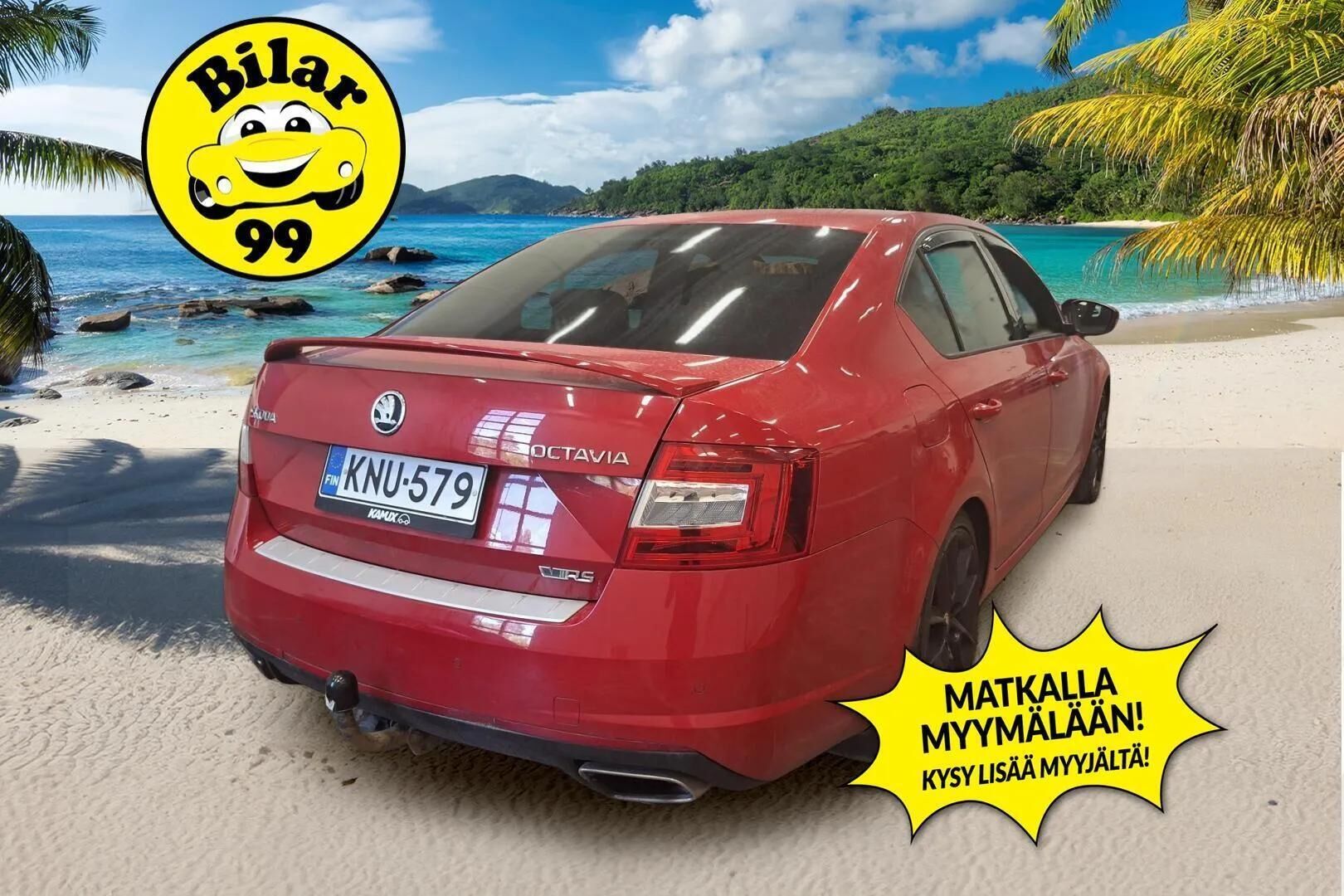Skoda Octavia 2016 2,0 TSI RS DSG Autom. -  | ACC | Vetokoukku | Lohko + Sisäp. | Tutkat | Keyless | Suomi-auto | Sporttipenkit | Puolinahkasisusta | SmartLink | Törmäysvaroitin | 2X Renkaat & Vanteet |