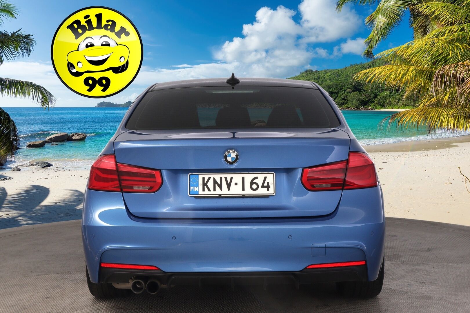 BMW 330 2016 F30 Sedan 330e A Business M-Sport*Hifit / Shadowline / Sporttipenkit* - *Estoril Blue / 2x renkaat & vanteet* - Osta nyt, maksa vasta ensi vuonna