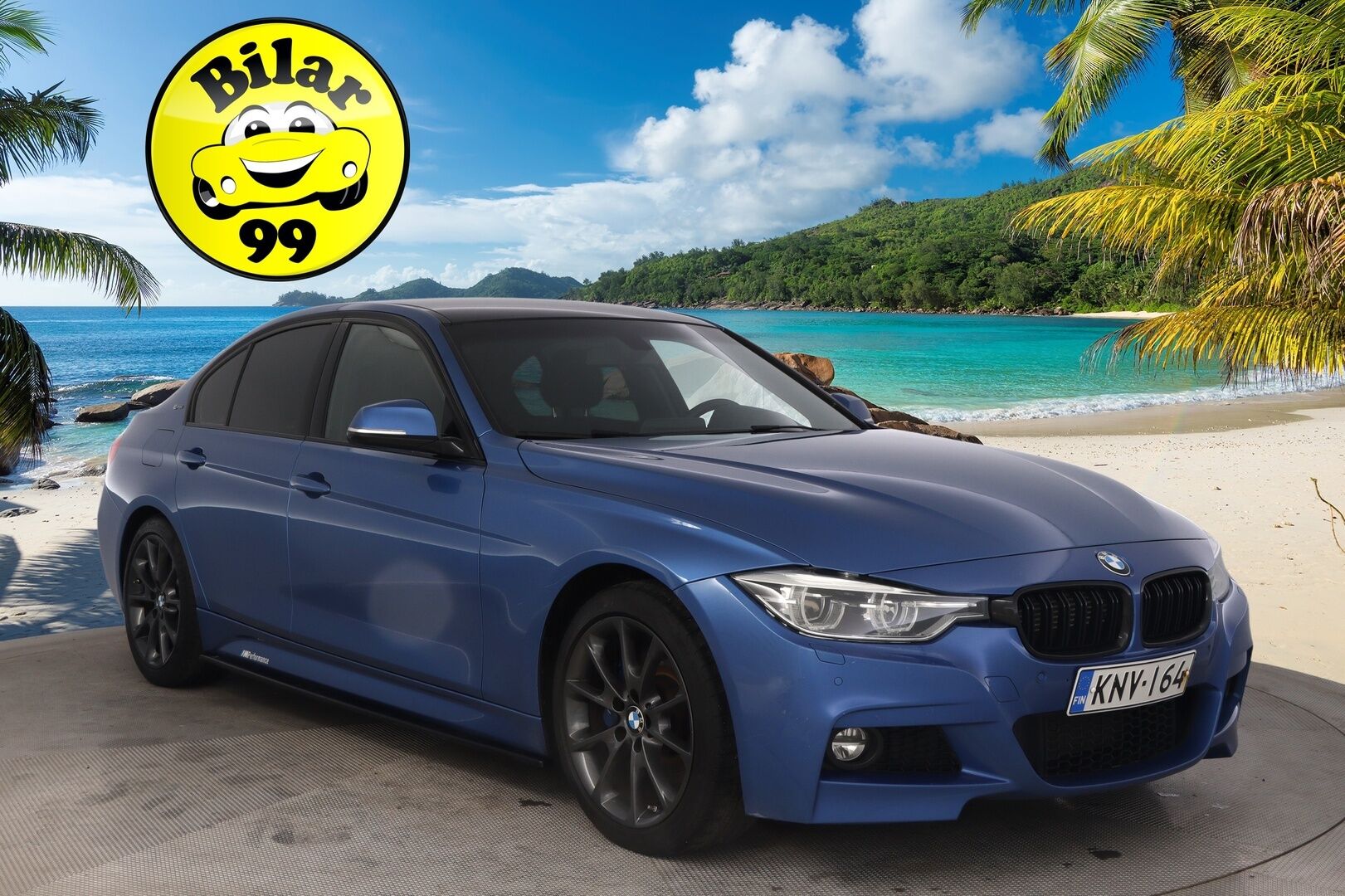 BMW 330 2016 F30 Sedan 330e A Business M-Sport*Hifit / Shadowline / Sporttipenkit* - *Estoril Blue / 2x renkaat & vanteet* - Osta nyt, maksa vasta ensi vuonna