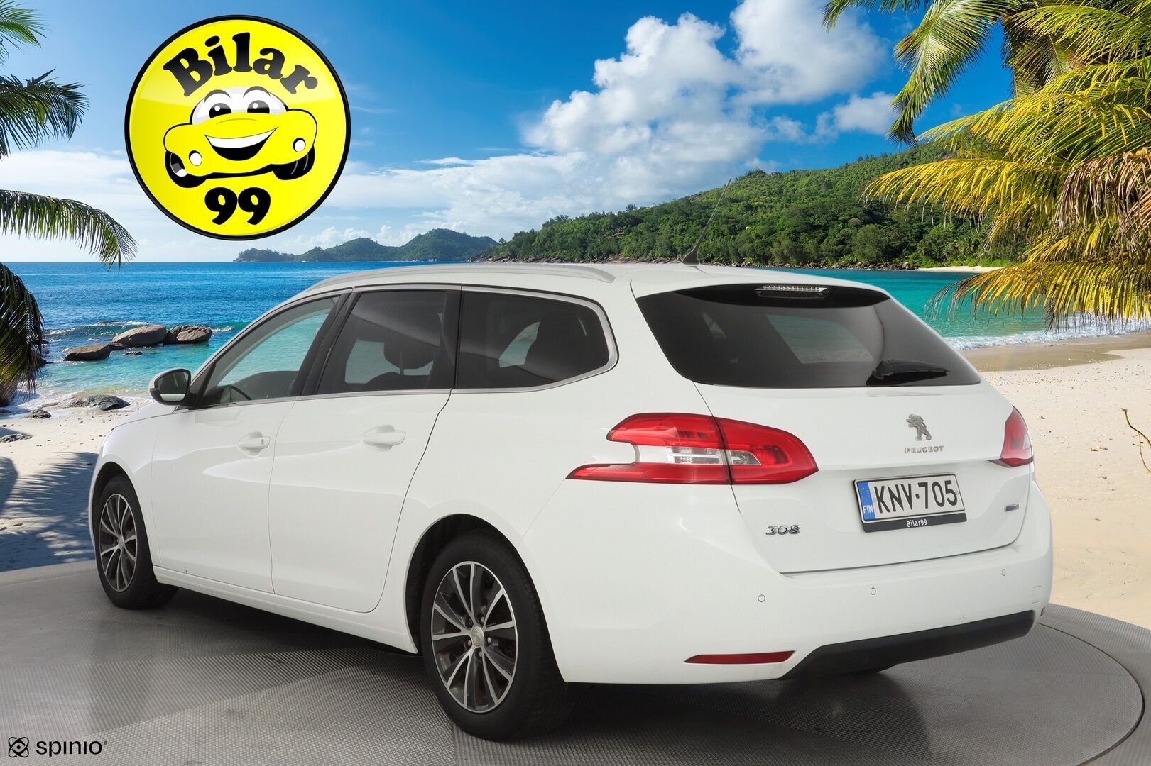 Peugeot 308 2016 SW Allure Edition PureTech 130 *Led-valot / Tutkat / Vakionopeudensäädin / Jakopää tehty / Kahdet renkaat* - Suomi-auto / Jakopää tehty 09/2025 / Kahdet hyvät renkaat