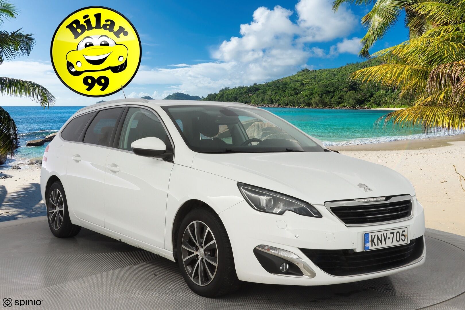 Peugeot 308 2016 SW Allure Edition PureTech 130 *Led-valot / Tutkat / Vakionopeudensäädin / Jakopää tehty / Kahdet renkaat* - Suomi-auto / Jakopää tehty 09/2025 / Kahdet hyvät renkaat