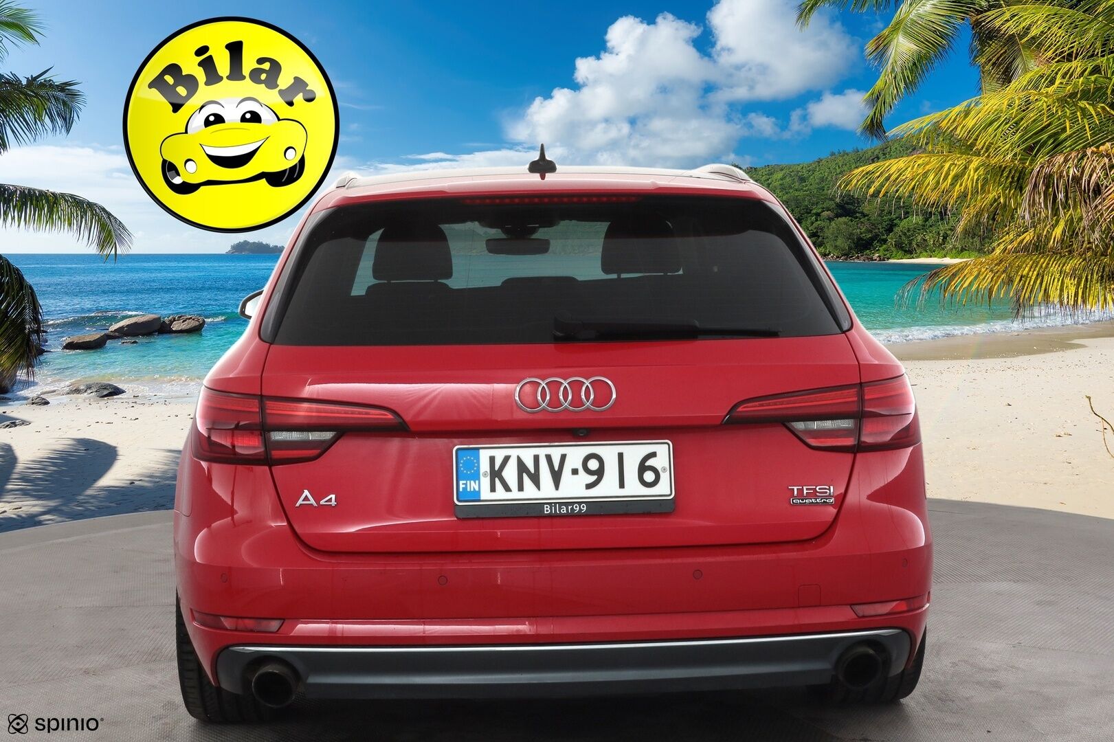 Audi A4 2017 Avant Land of quattro 2,0 TFSI 185 kW quattro S tronic - | Vakkari | Webasto | Koukku | B&O | Matrix-LED | HUD | Panorama | 360-Kamera | Sporttipenkit | Digimittaristo | Apple&Android | Suomi-auto | Kahdet Renkaat |