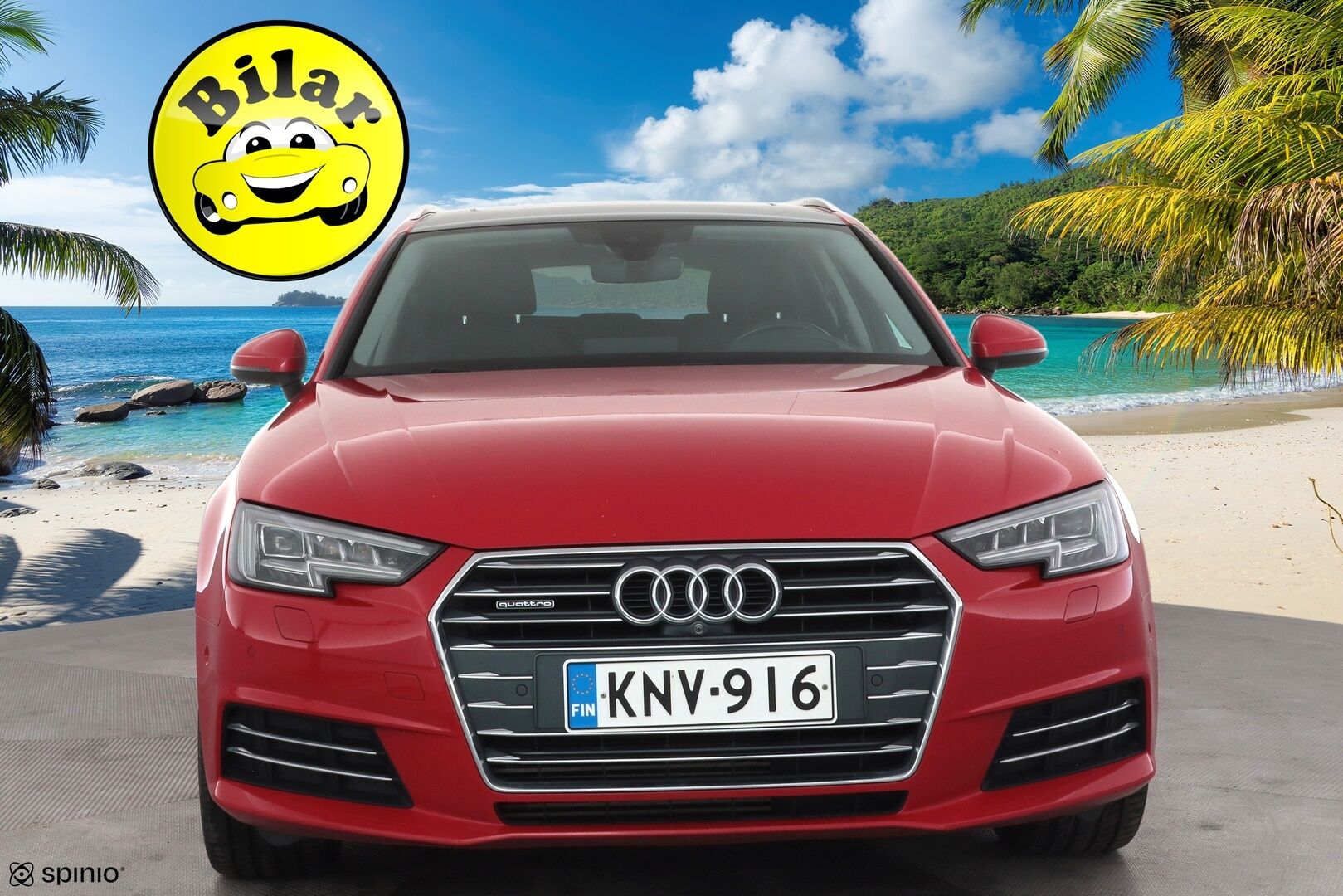 Audi A4 2017 Avant Land of quattro 2,0 TFSI 185 kW quattro S tronic - | Vakkari | Webasto | Koukku | B&O | Matrix-LED | HUD | Panorama | 360-Kamera | Sporttipenkit | Digimittaristo | Apple&Android | Suomi-auto | Kahdet Renkaat |