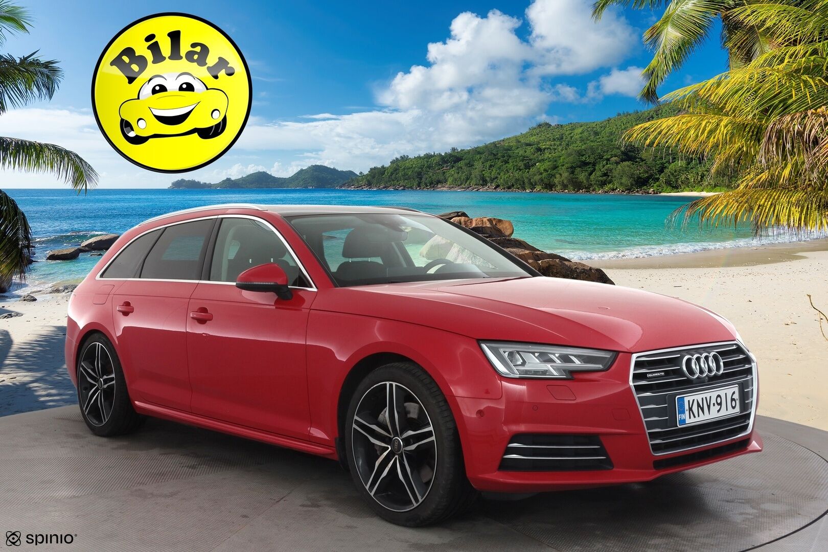 Audi A4 2017 Avant Land of quattro 2,0 TFSI 185 kW quattro S tronic - | Vakkari | Webasto | Koukku | B&O | Matrix-LED | HUD | Panorama | 360-Kamera | Sporttipenkit | Digimittaristo | Apple&Android | Suomi-auto | Kahdet Renkaat |