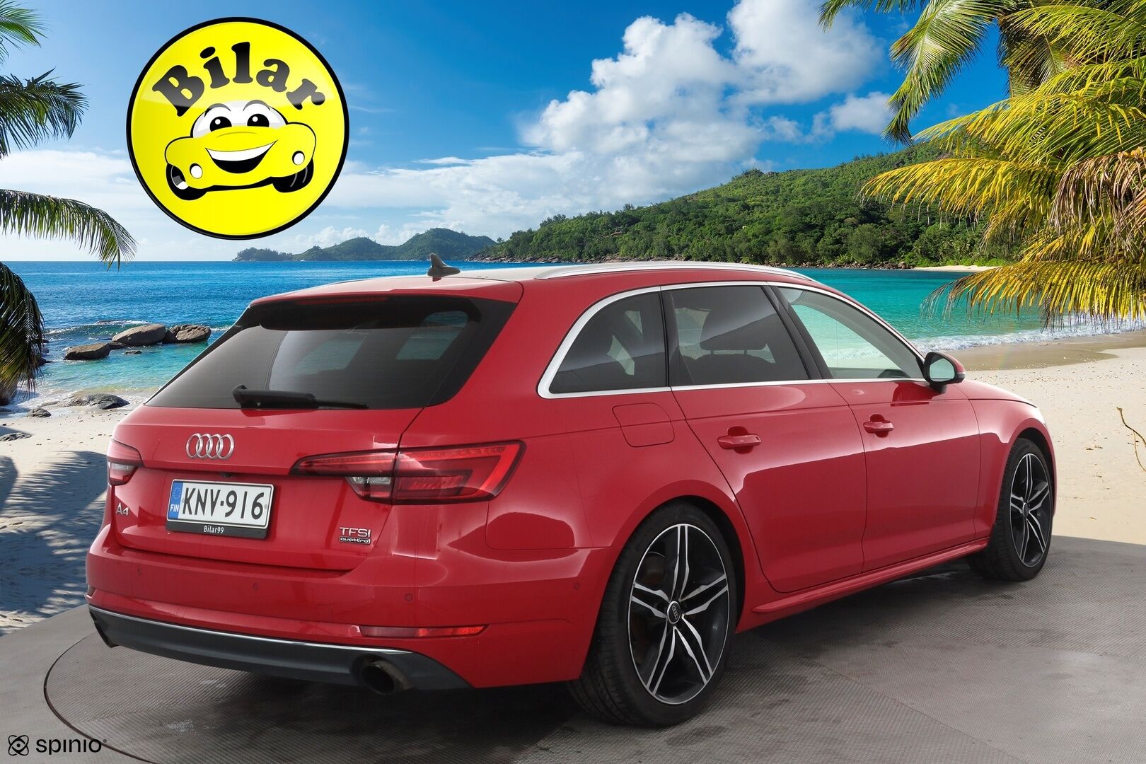 Audi A4 2017 Avant Land of quattro 2,0 TFSI 185 kW quattro S tronic - | Vakkari | Webasto | Koukku | B&O | Matrix-LED | HUD | Panorama | 360-Kamera | Sporttipenkit | Digimittaristo | Apple&Android | Suomi-auto | Kahdet Renkaat |