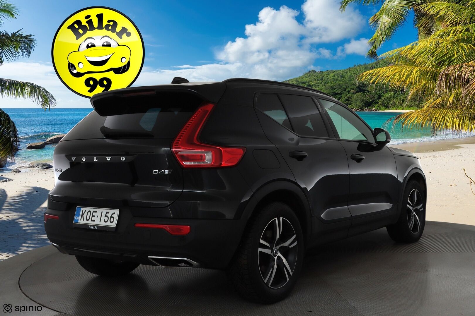Volvo XC40 2019 D4 AWD Business R-Design aut * ACC / P.kamera / H&K / Webasto / Full LED / Panorama / KeylessGo / Muistipenkki * - 1.Om Suomi-auto / Kahdet renkaat aluvanteilla / Merkkihuollettu / Huippuvarusteet
