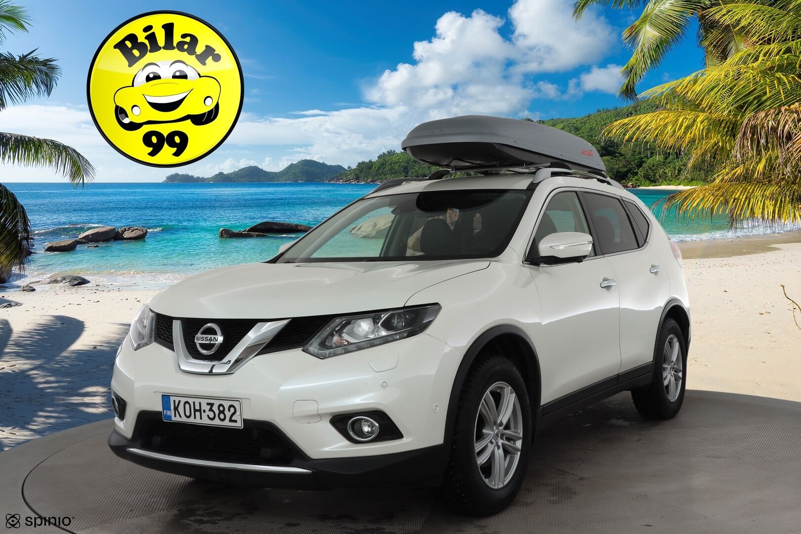Nissan X-Trail 2017 dCi 130 Tekna 4WD 6 MT * Sisätilanlämmitin / Kaistavahti / Navi / Katveavustin / 360° / LED / Koukku / Nahkaverhoilu * - KeylessGO / Suomi-auto - HULLUT BLACKWEEK JATKOT - KORKOTARJOUS 2,49%