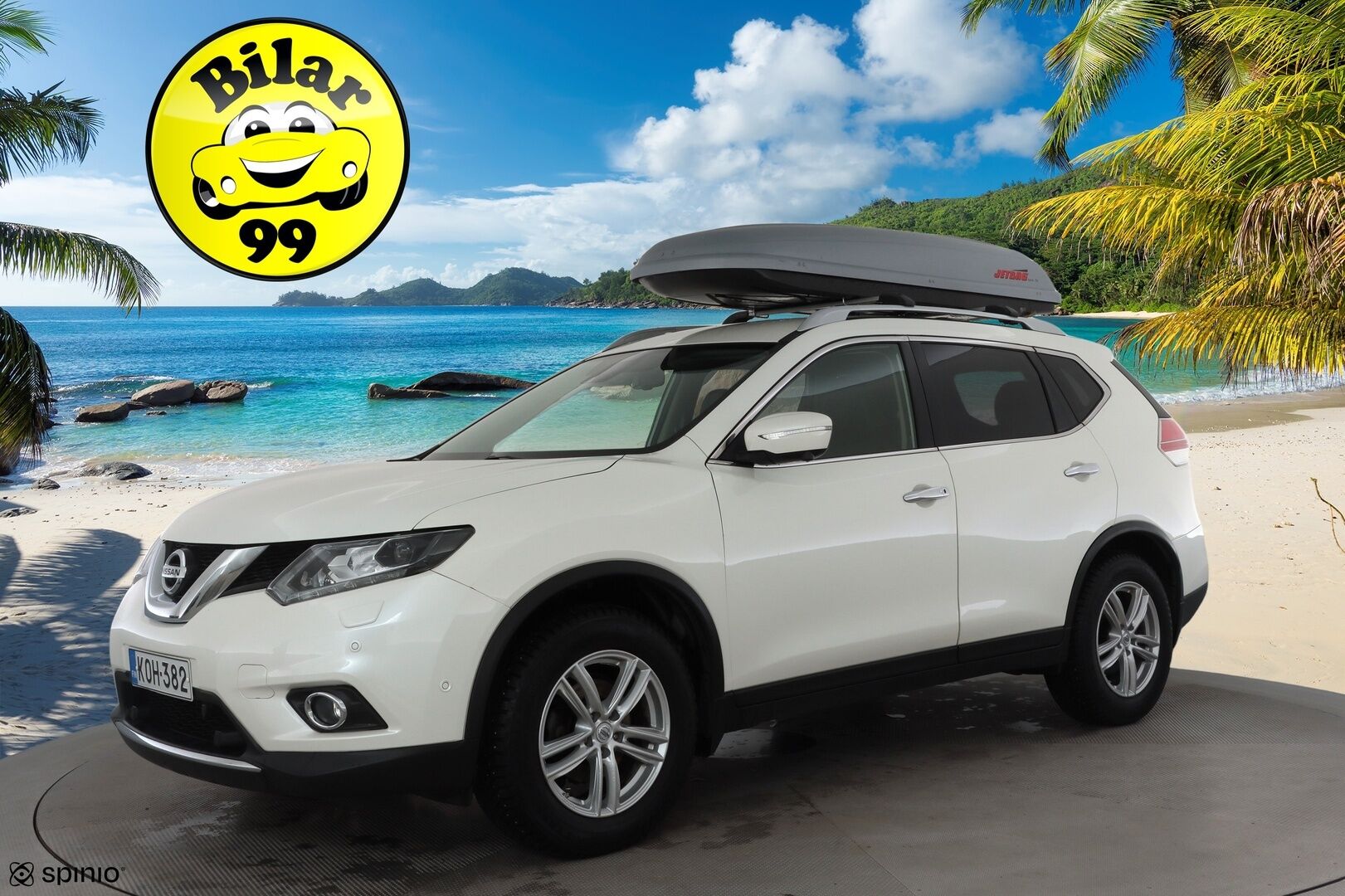 Nissan X-Trail 2017 dCi 130 Tekna 4WD 6 MT * Sisätilanlämmitin / Kaistavahti / Navi / Katveavustin / 360° / LED / Koukku / Nahkaverhoilu * - KeylessGO / Suomi-auto - HULLUT BLACKWEEK JATKOT - KORKOTARJOUS 2,49%