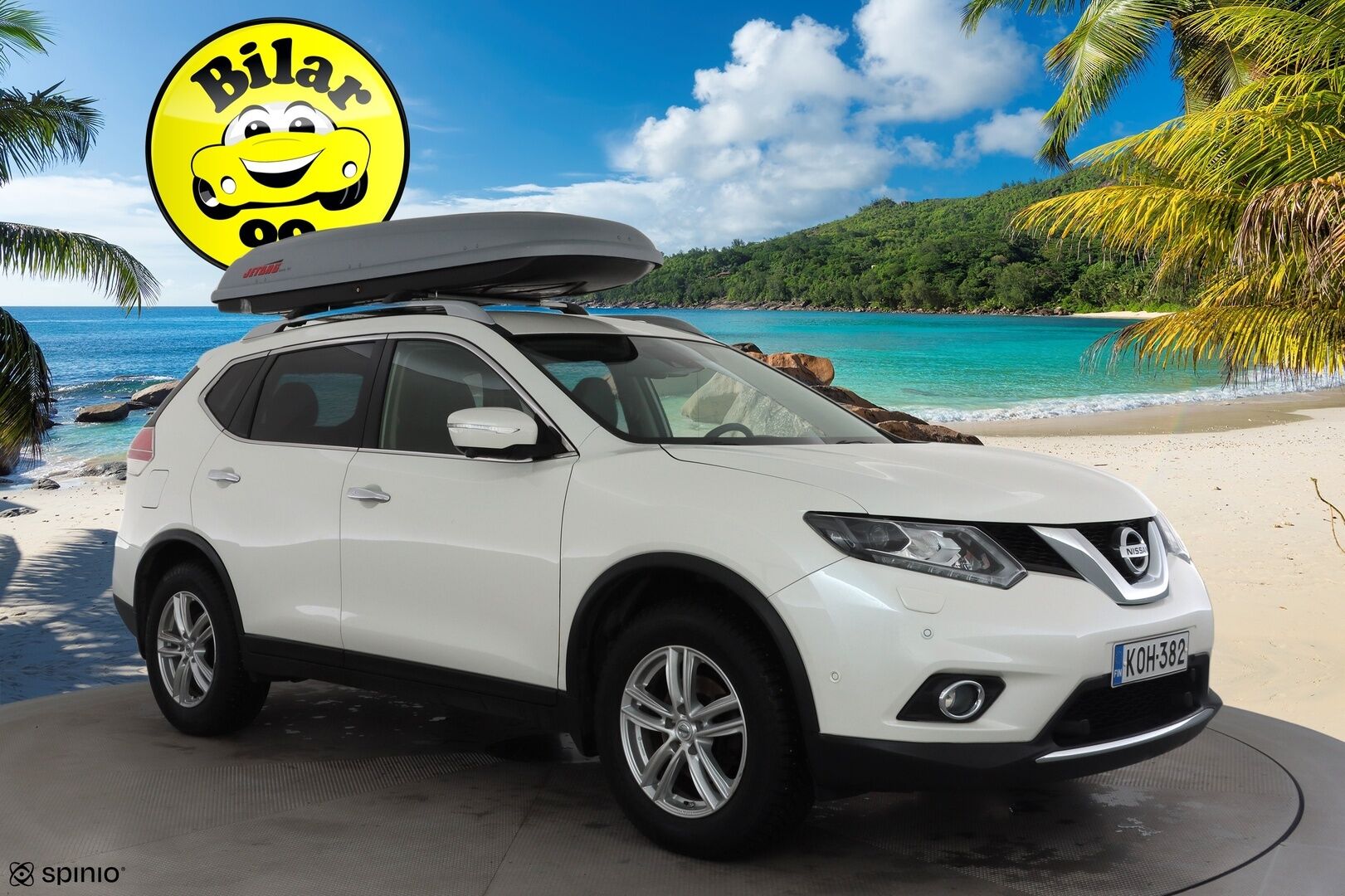 Nissan X-Trail 2017 dCi 130 Tekna 4WD 6 MT * Sisätilanlämmitin / Kaistavahti / Navi / Katveavustin / 360° / LED / Koukku / Nahkaverhoilu * - KeylessGO / Suomi-auto - HULLUT BLACKWEEK JATKOT - KORKOTARJOUS 2,49%