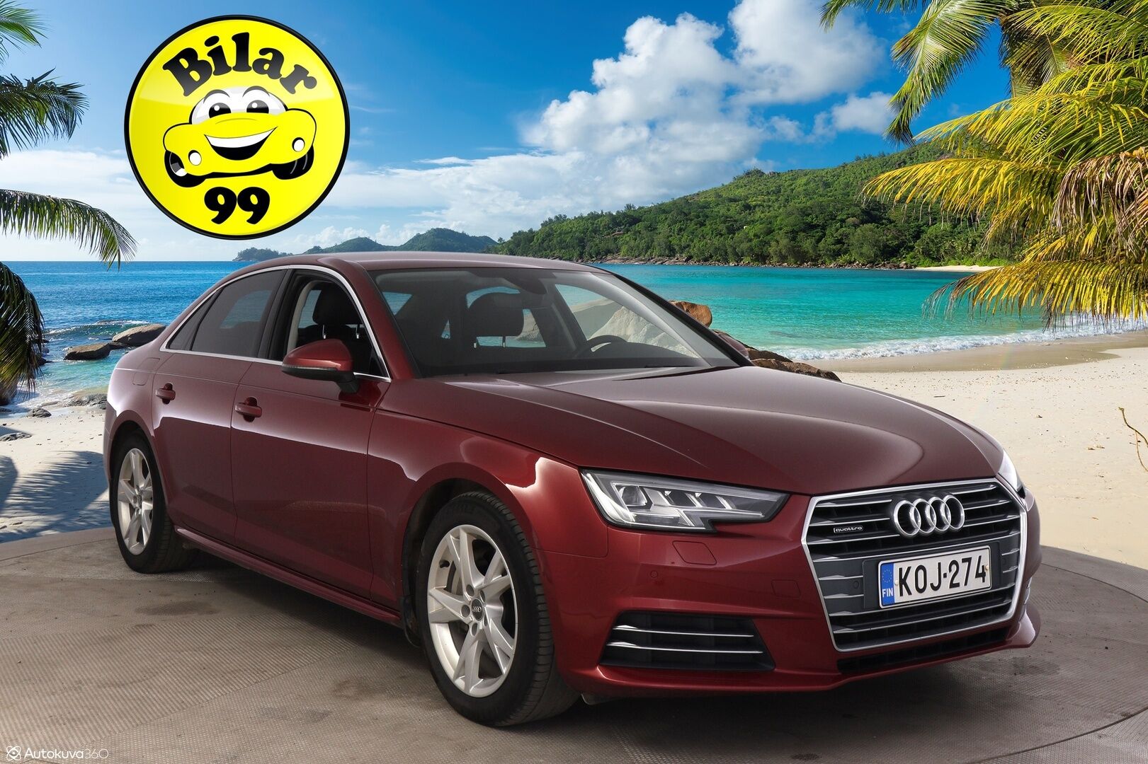 Audi A4 2017 Sedan Land of quattro 2,0 TDI 140 kW quattro S tronic - HUIPPUVARUSTEET! / Webasto / Vetokoukku / Matrix LED / Bang&Olyfsen / Sporttipenkit 