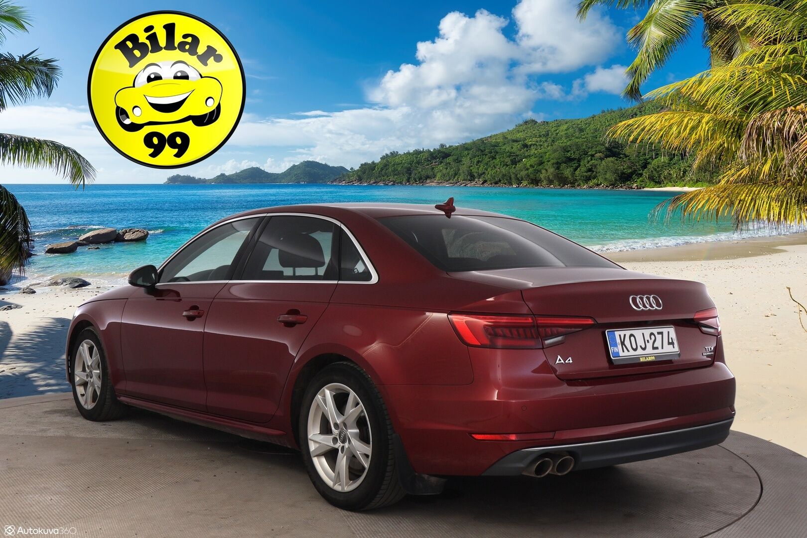 Audi A4 2017 Sedan Land of quattro 2,0 TDI 140 kW quattro S tronic - HUIPPUVARUSTEET! / Webasto / Vetokoukku / Matrix LED / Bang&Olyfsen / Sporttipenkit 