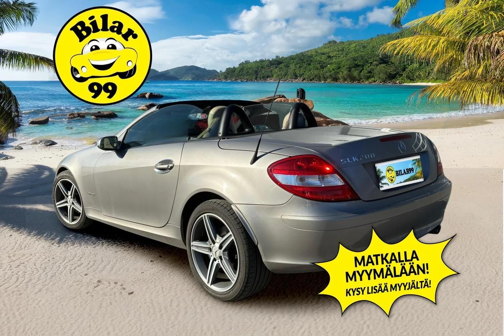 Mercedes-Benz SLK 2004 200 Kompressor A * Nappanahka / Muistipenkki / Airscarf / Sporttialusta * - Kahdet renkaat vanteineen / Juuri katsastettu - HULLUT AVAJAISHULINAT KORKOTARJOUS 3,29 %