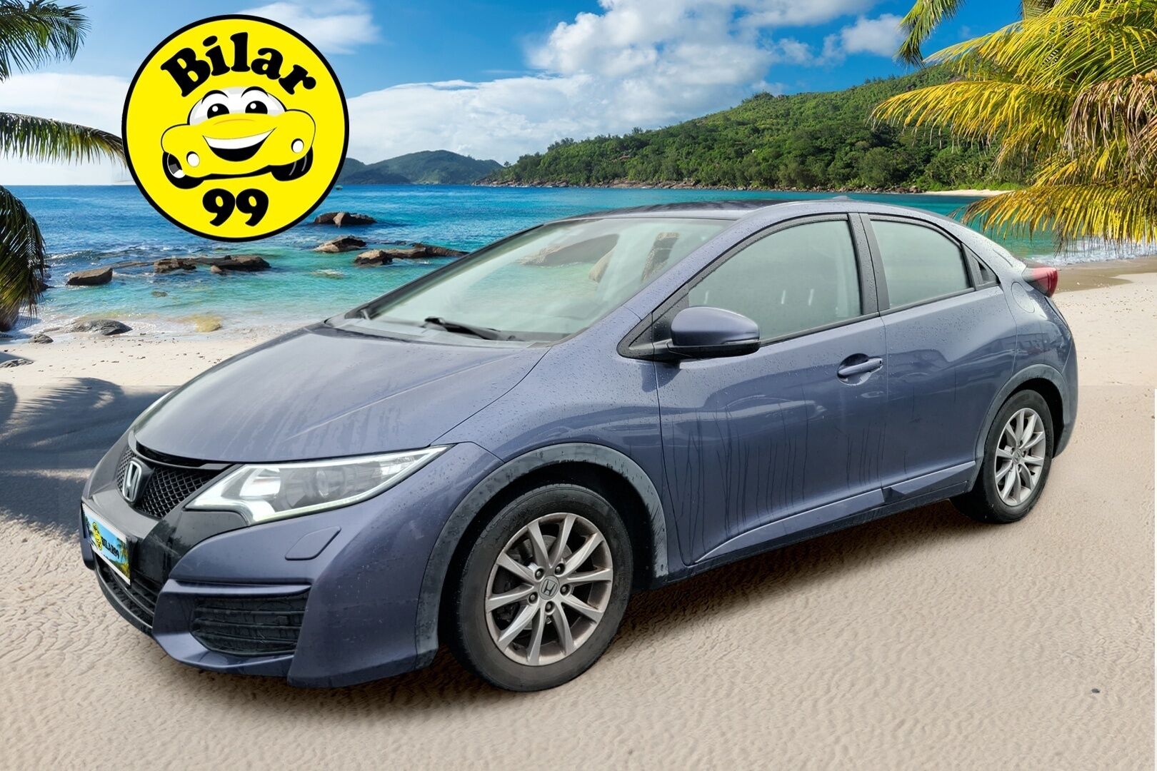 Honda Civic 2017 5D 1,4i Comfort - Suomi-Auto | Vakkari | Lohko+Sisäpistoke | Bluetooth