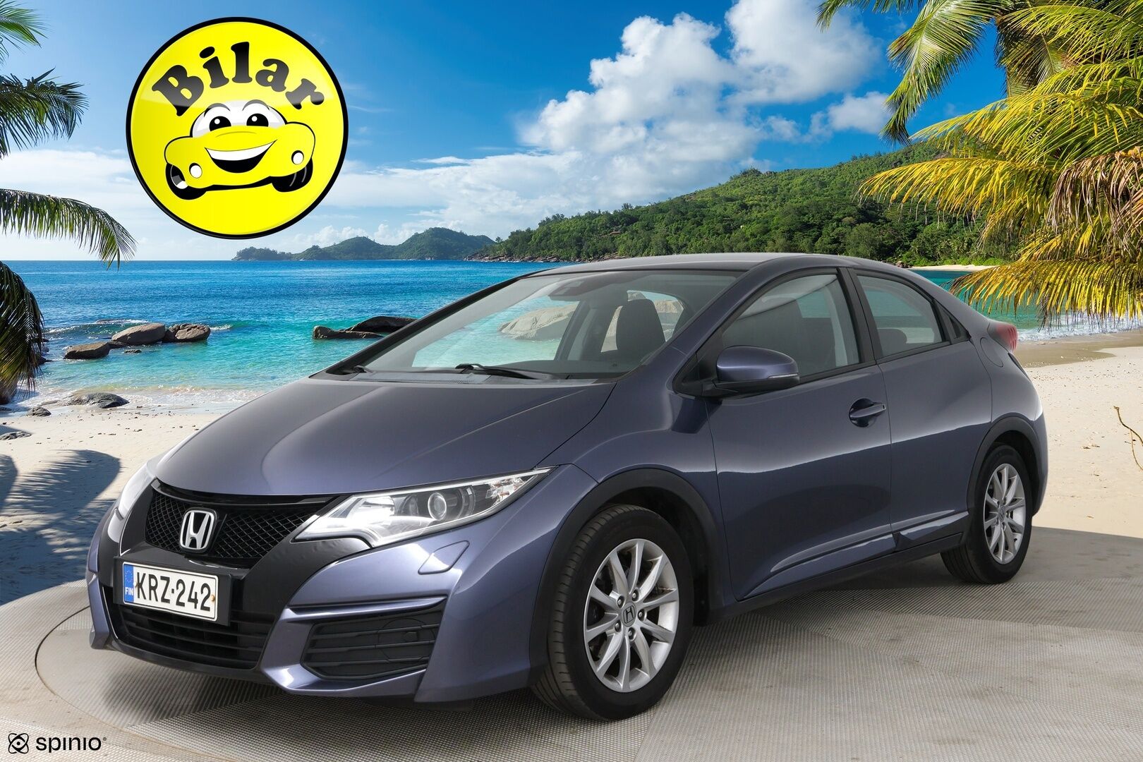 Honda Civic 2017 5D 1,4i Comfort - Suomi-Auto | Vakkari | Lohko+Sisäpistoke | Bluetooth