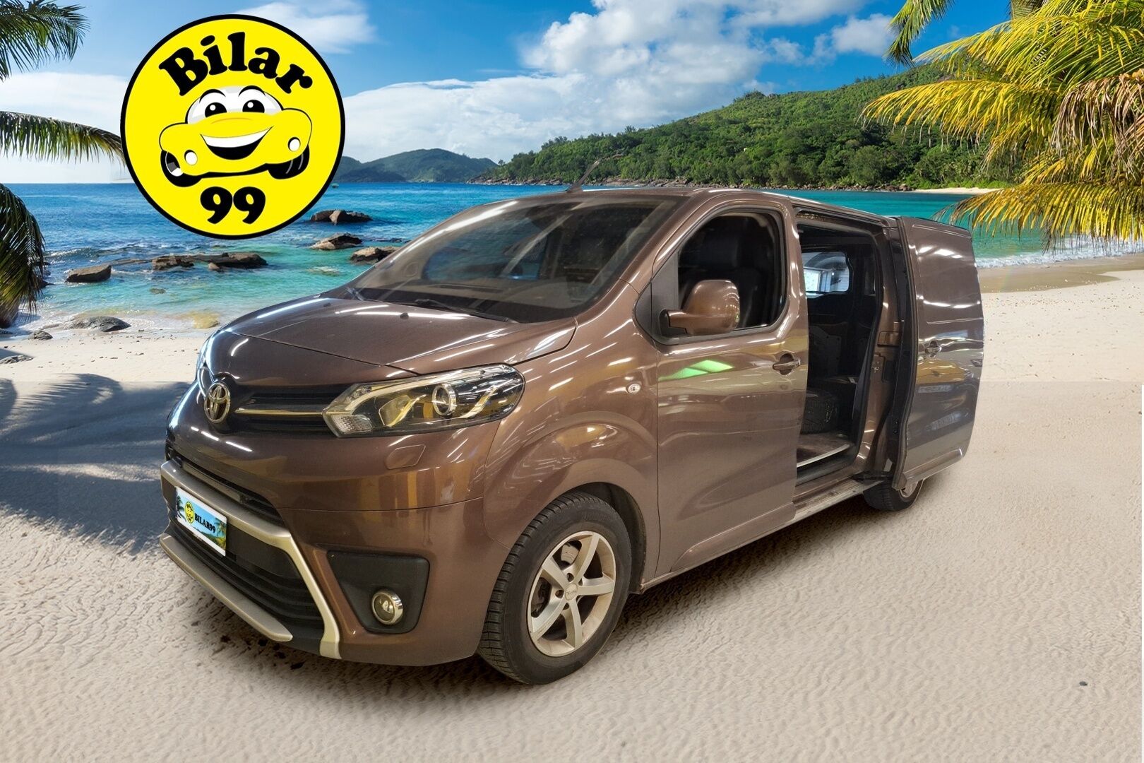 Toyota Proace 2017 L2H1 2,0 D 180 Automaatti 5-ovinen - | Webasto | Koukku | Kaistavahti | Läpilastattava | Autom.pitkät valot | LED valot | Särmät huollot |