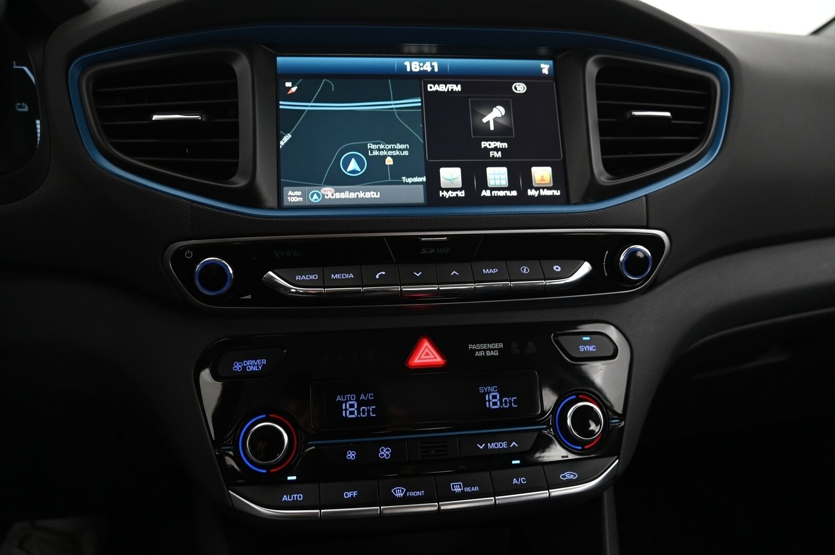 Hyundai IONIQ hybrid 2017 *DCT Comfort / Navi / P-Kamera / Ohjauspyörän lämmitys/ Lohko* - *Suomi-Auto / Infinity / 2x renkaat / Siisti*