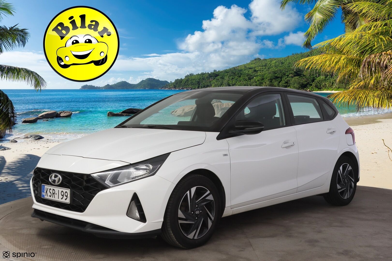 Hyundai i20 Hatchback 2021 1,0 T-GDI 100 hv 48V 7DCT Black Hybrid MY21 - | Peruutuskamera | Vakionopeudensäädin | Ratinlämmitin | Keyless | Kahdet hyvä kuntoiset renkaat + vanteet |